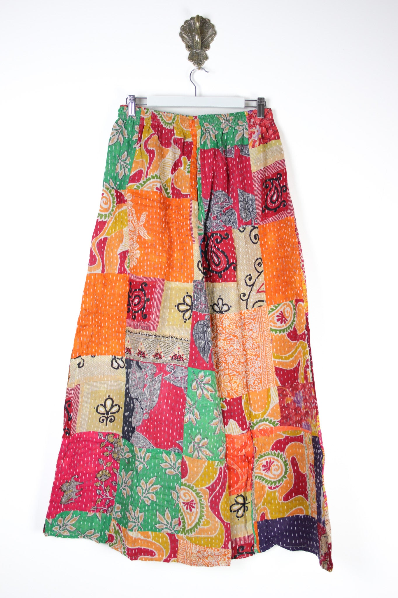 Patchwork Palazzo Pants M (14697)