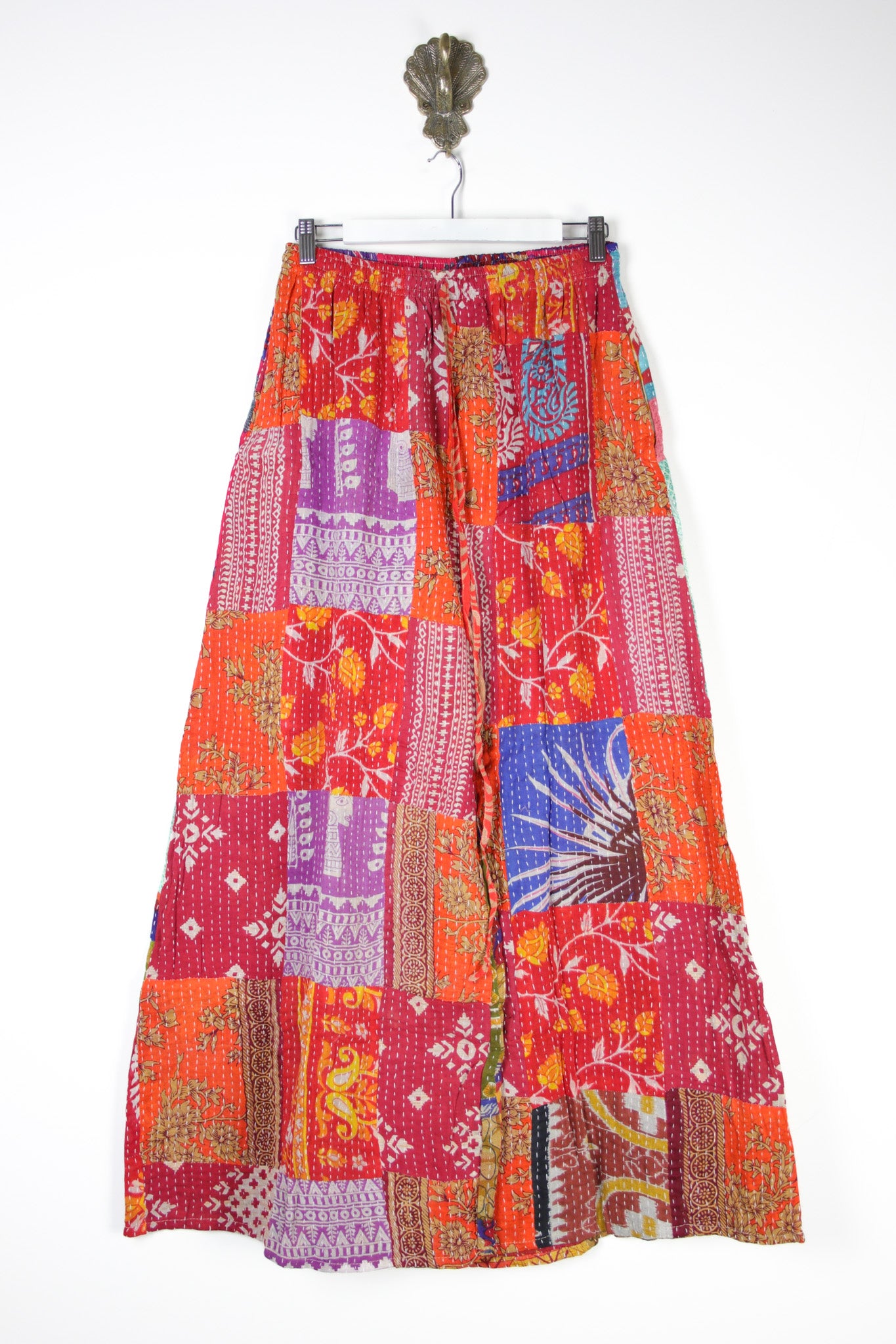 Patchwork Palazzo Pants S (14703)