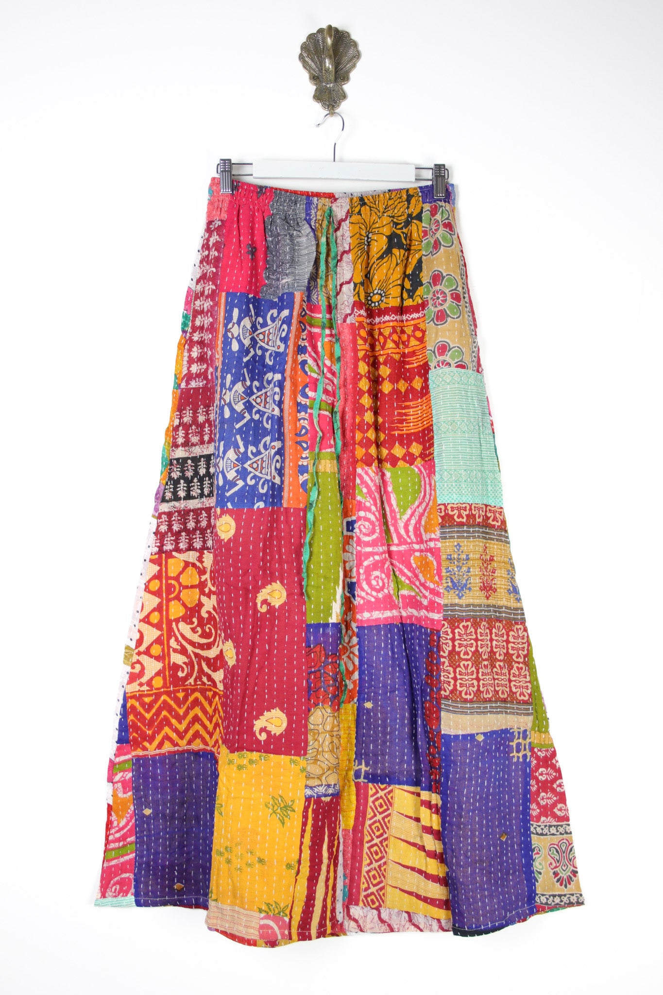 Patchwork Palazzo Pants S (14708)