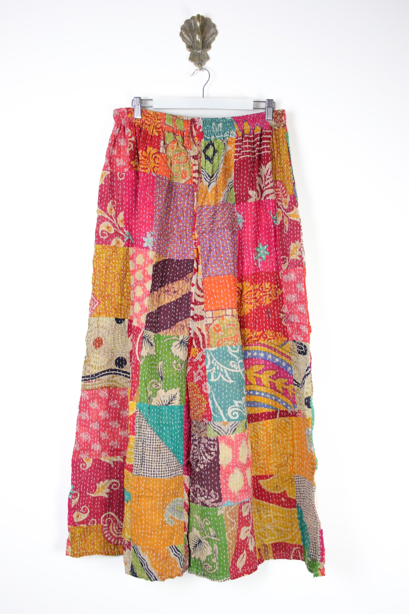 Patchwork Palazzo Pants XL (14679)