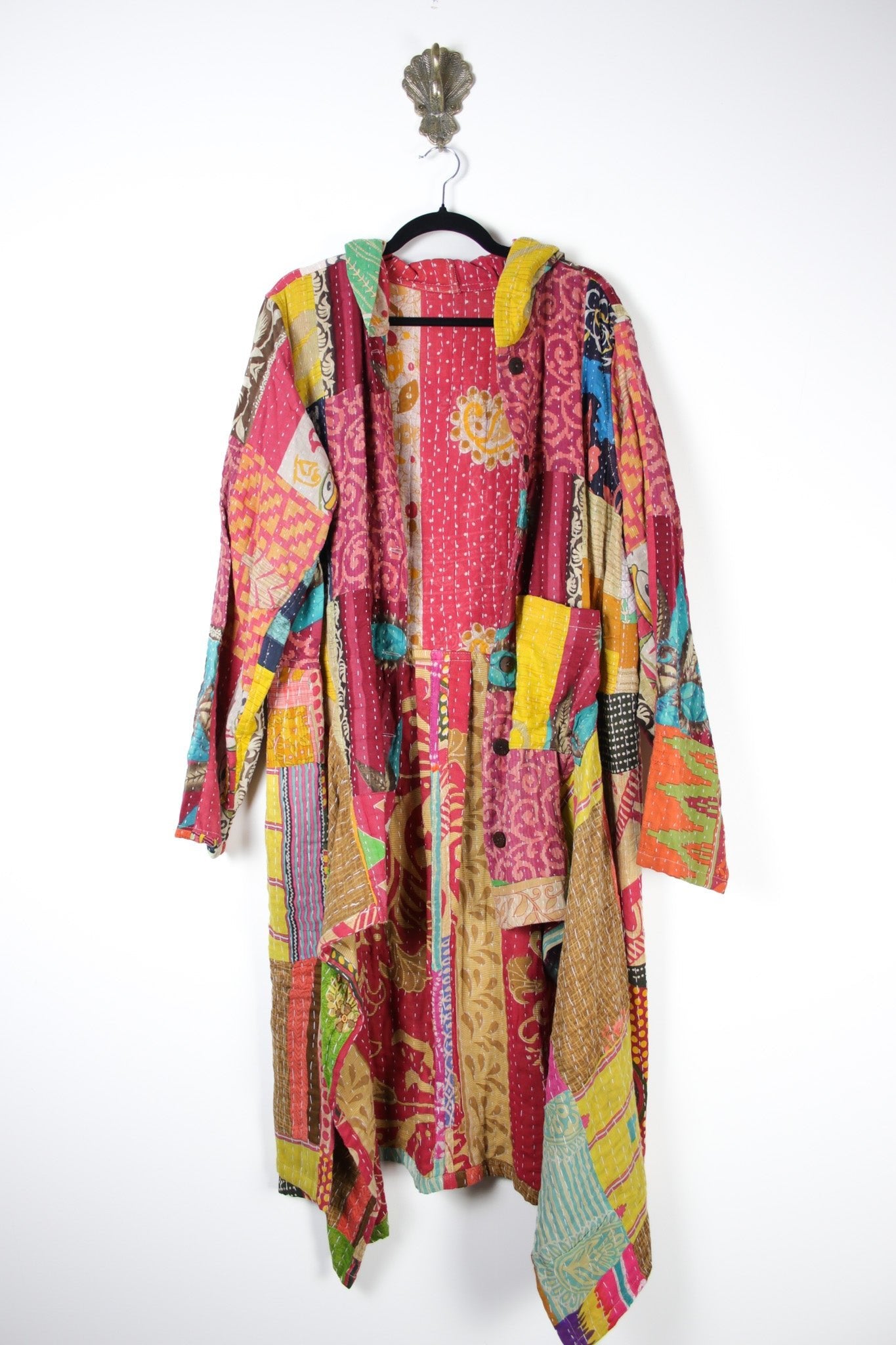 Patchwork Pixie Coat 2XL (19986) PixieCoat2_3XLRenewBohemian199861 Renew Bohemian Pty Ltd
