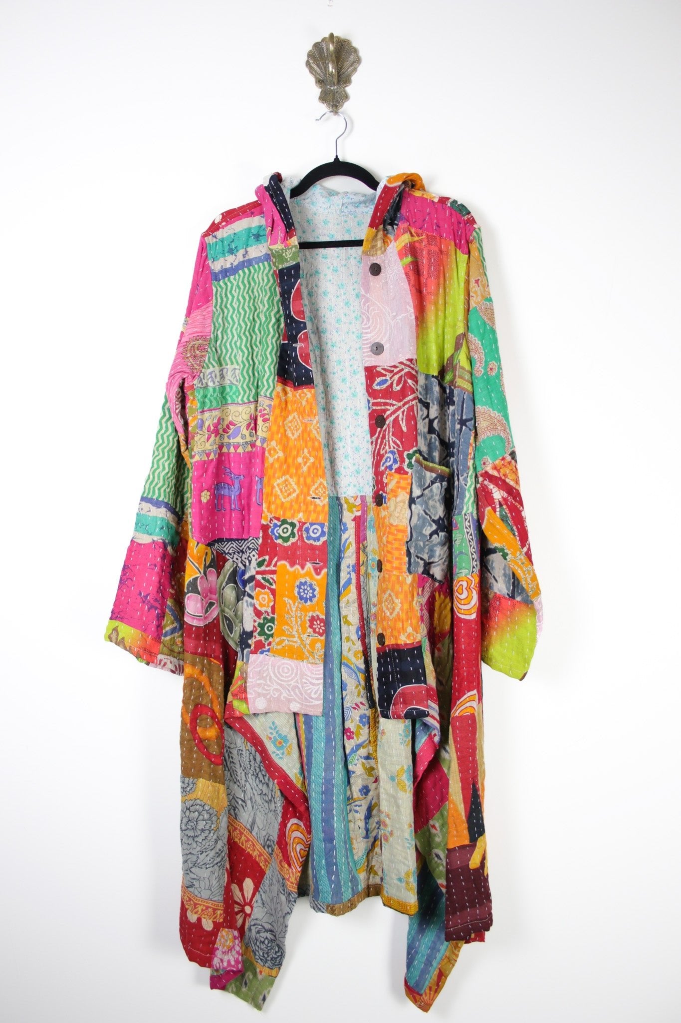 Patchwork Pixie Coat 2XL (19987) PixieCoat2_3XLRenewBohemian199871 Renew Bohemian Pty Ltd