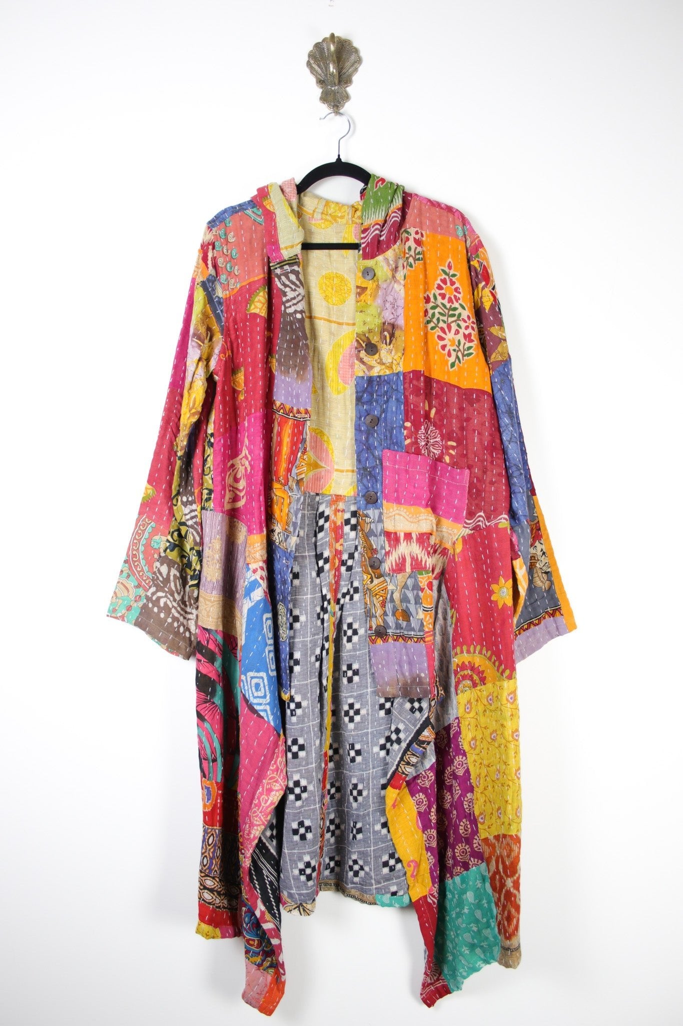 Patchwork Pixie Coat 2XL (19991) PixieCoat2_3XLRenewBohemian199911 Renew Bohemian Pty Ltd