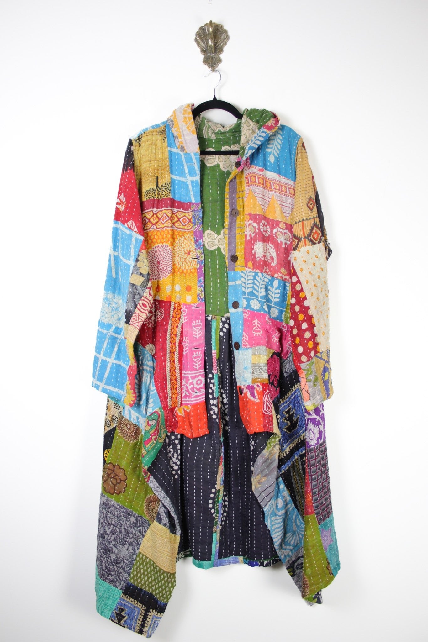 Patchwork Pixie Coat L/XL (19975) PixieCoatL_XLRenewBohemian199751 Renew Bohemian Pty Ltd