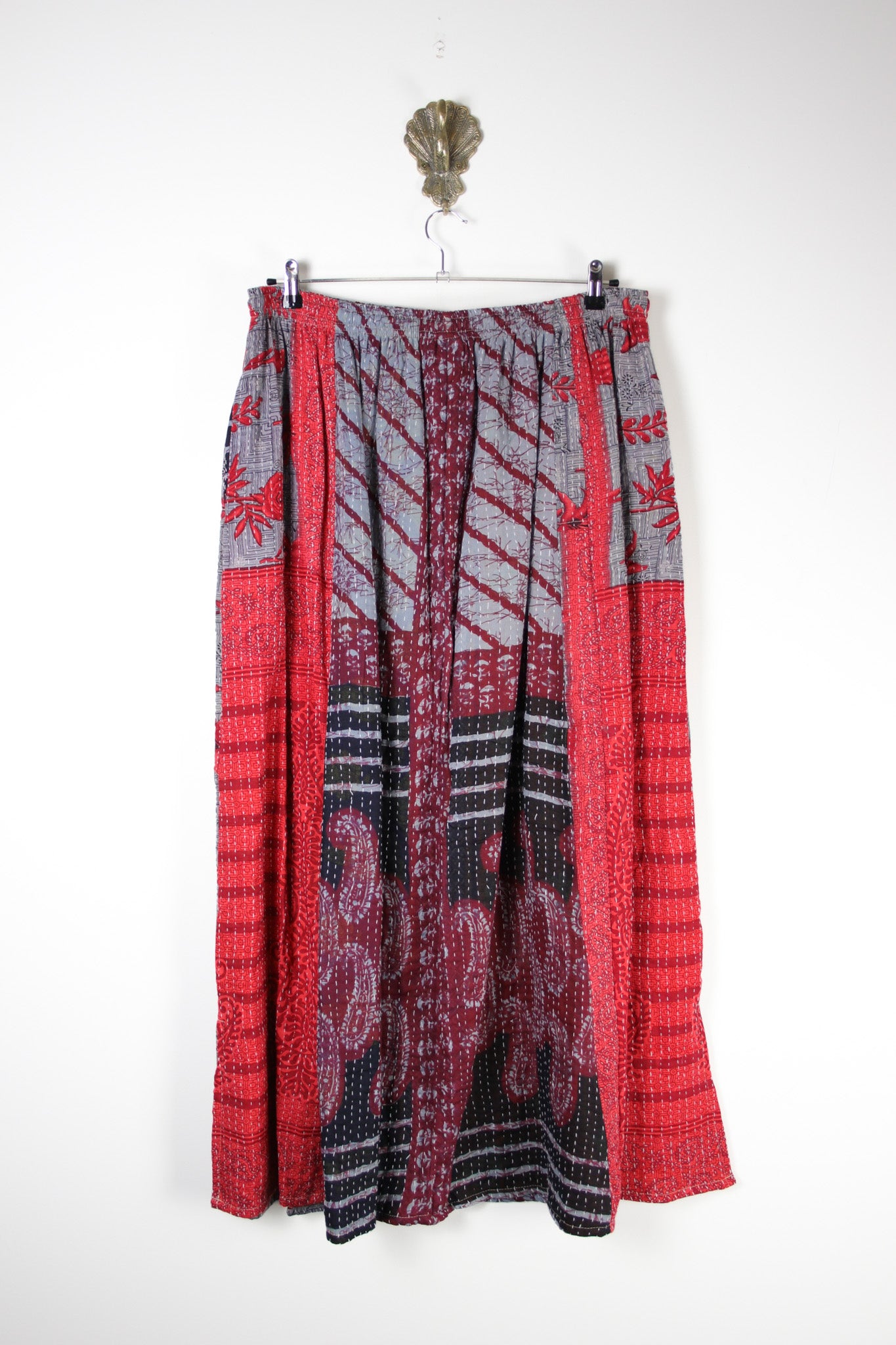 Rasika Kantha Skirt 2XL (19763) RasikaSkirt2XLRenewBohemian197632 Renew Bohemian Pty Ltd