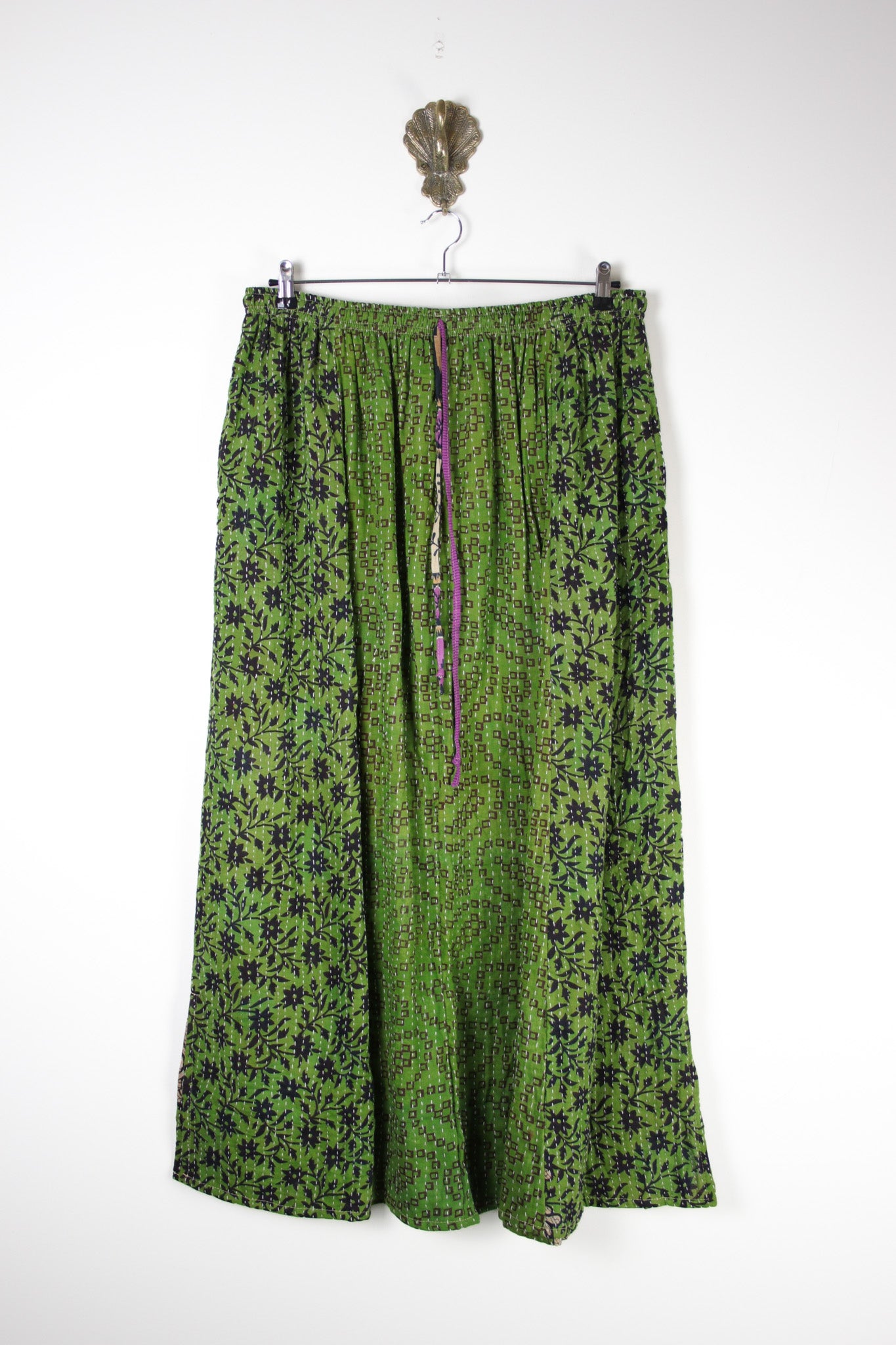 Rasika Kantha Skirt 2XL (19771) RasikaSkirt2XLRenewBohemian197711 Renew Bohemian Pty Ltd