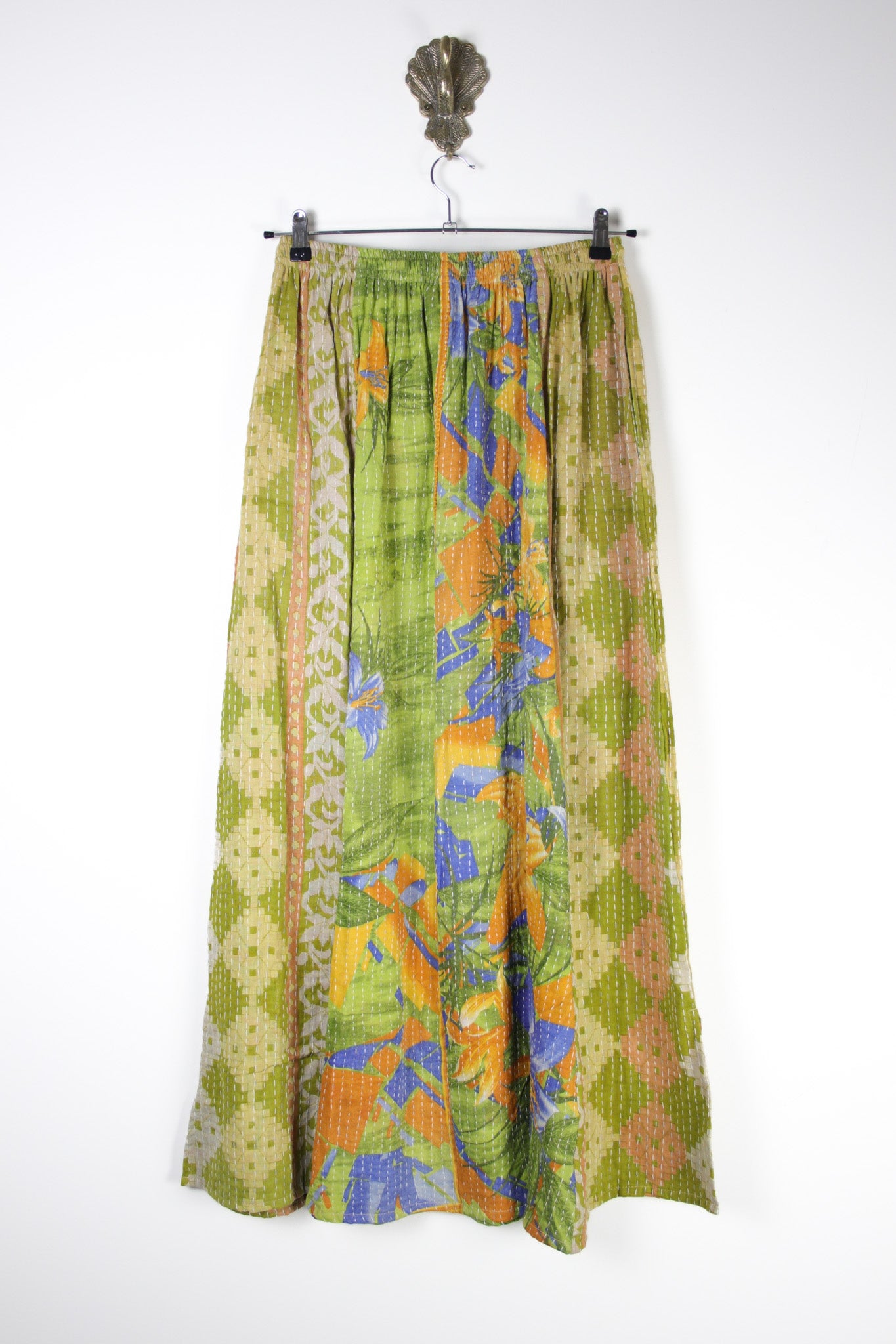 Rasika Kantha Skirt S (18765) RasikaSkirtSRenewBohemian187652 Renew Bohemian Pty Ltd