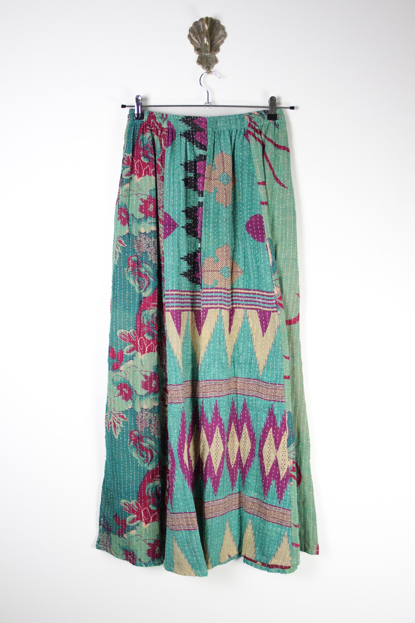 Rasika Kantha Skirt S (18776) RasikaSkirtSRenewBohemian187762 Renew Bohemian Pty Ltd