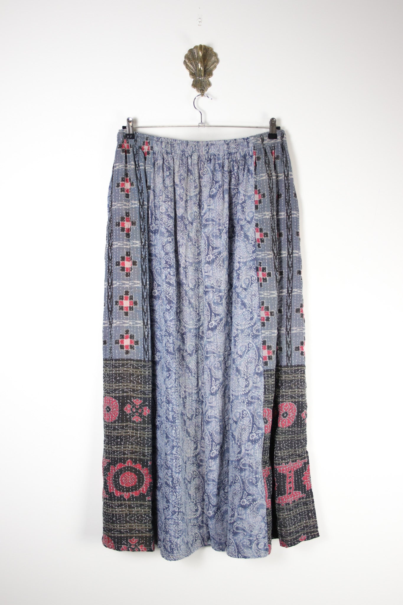 Rasika Kantha Skirt XL (19745) RasikaSkirtXLRenewBohemian197452 Renew Bohemian Pty Ltd