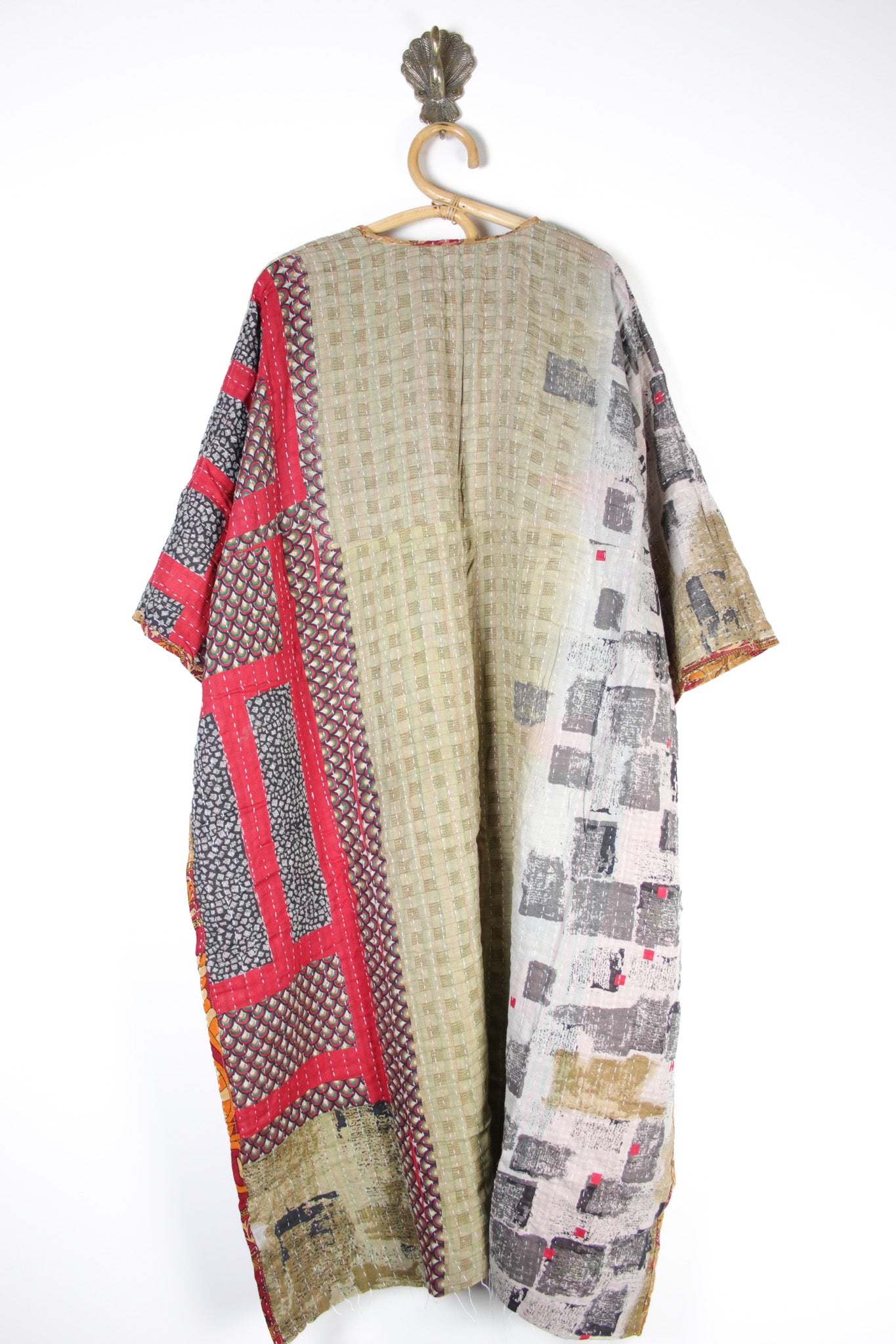 Kantha Ruana Long Sleeve (14560)
