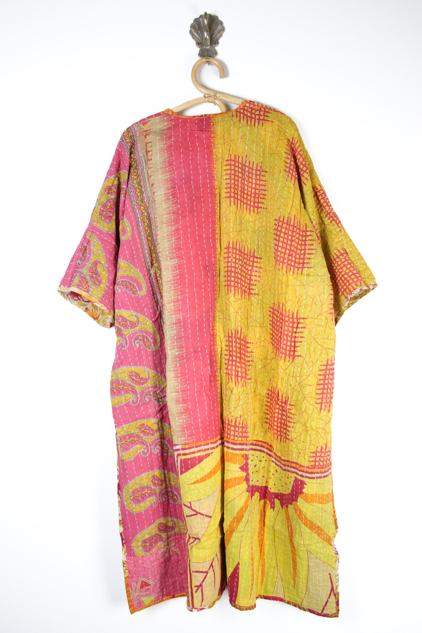 Kantha Ruana Long Sleeve (14562)