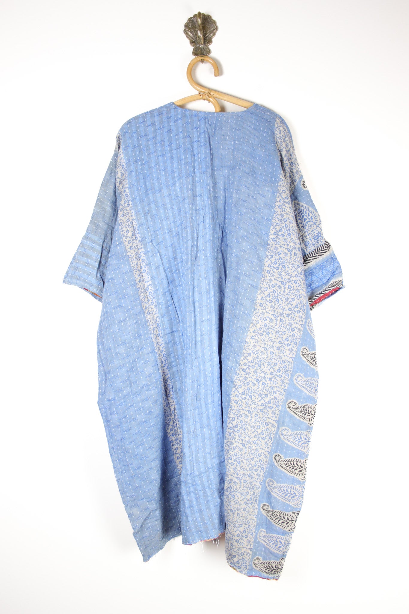 Kantha Ruana Long Sleeve (14563)