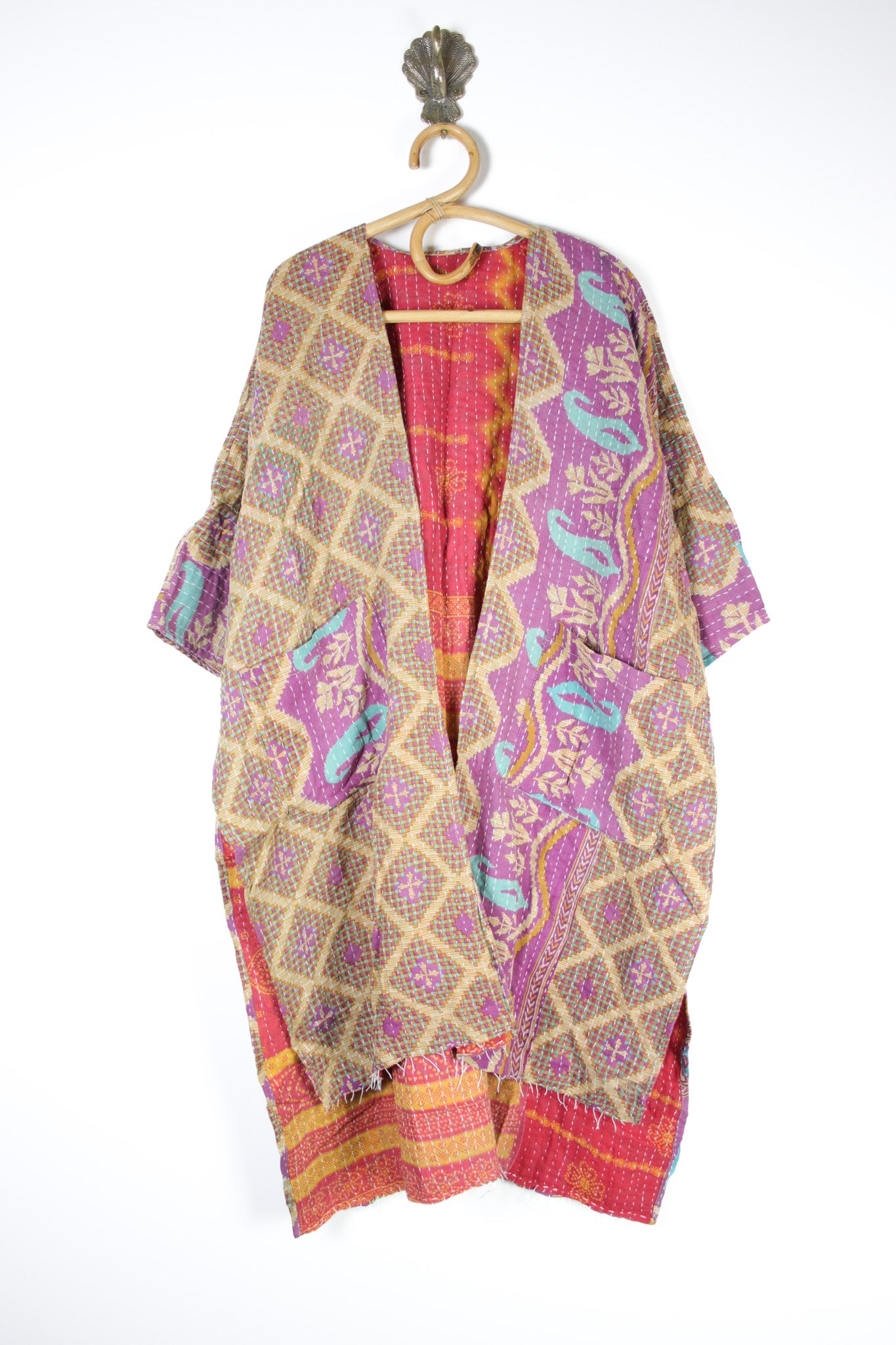 Kantha Ruana l/slv (14579)