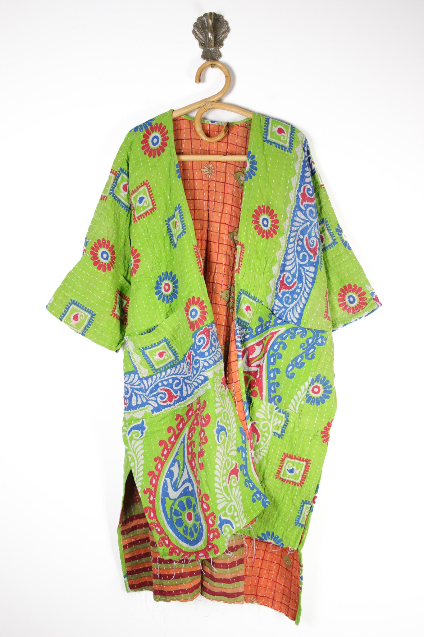 Kantha Ruana l/slv (12524)