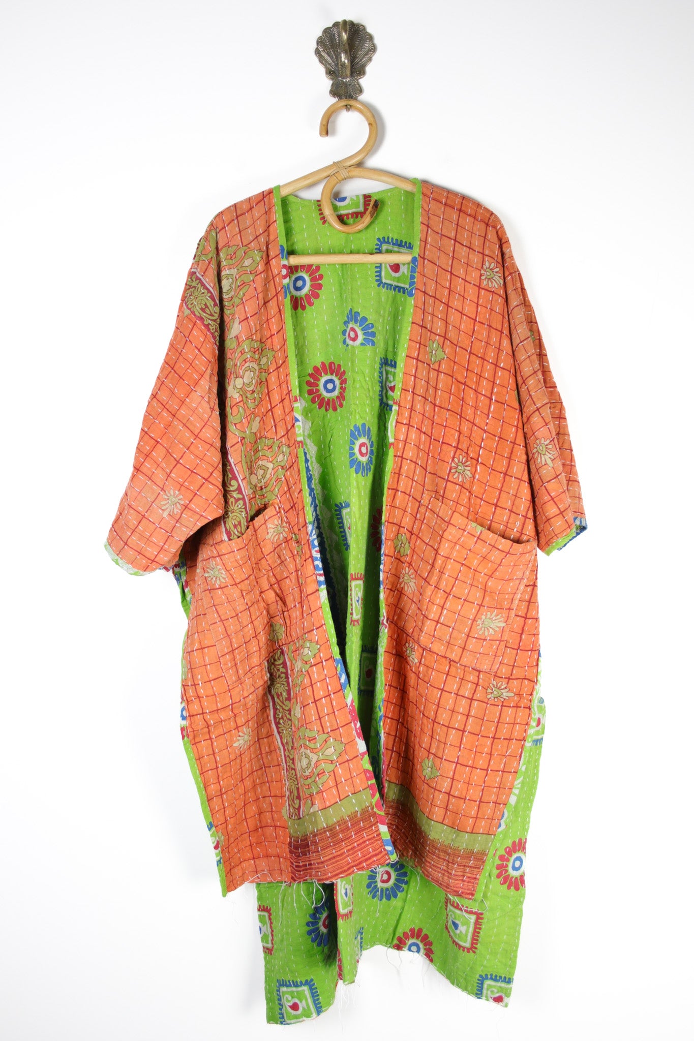 Kantha Ruana l/slv (12524)