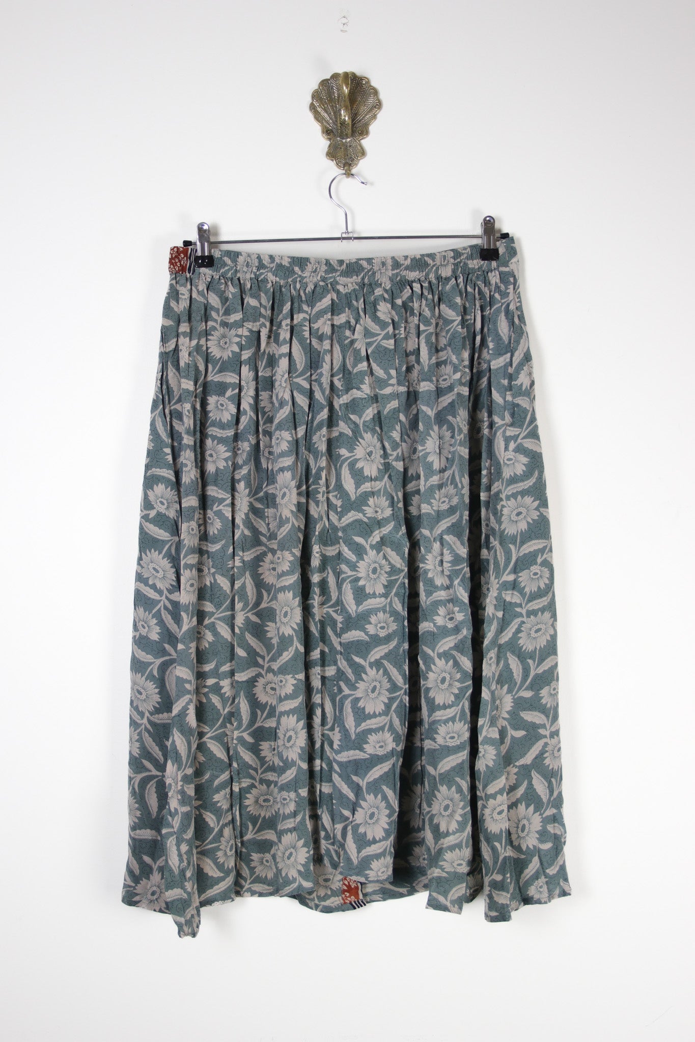 Sarita Silk Skirt 2XL (6595) SaritaSkirt2XLRenewVintage65952 Renew Bohemian Pty Ltd