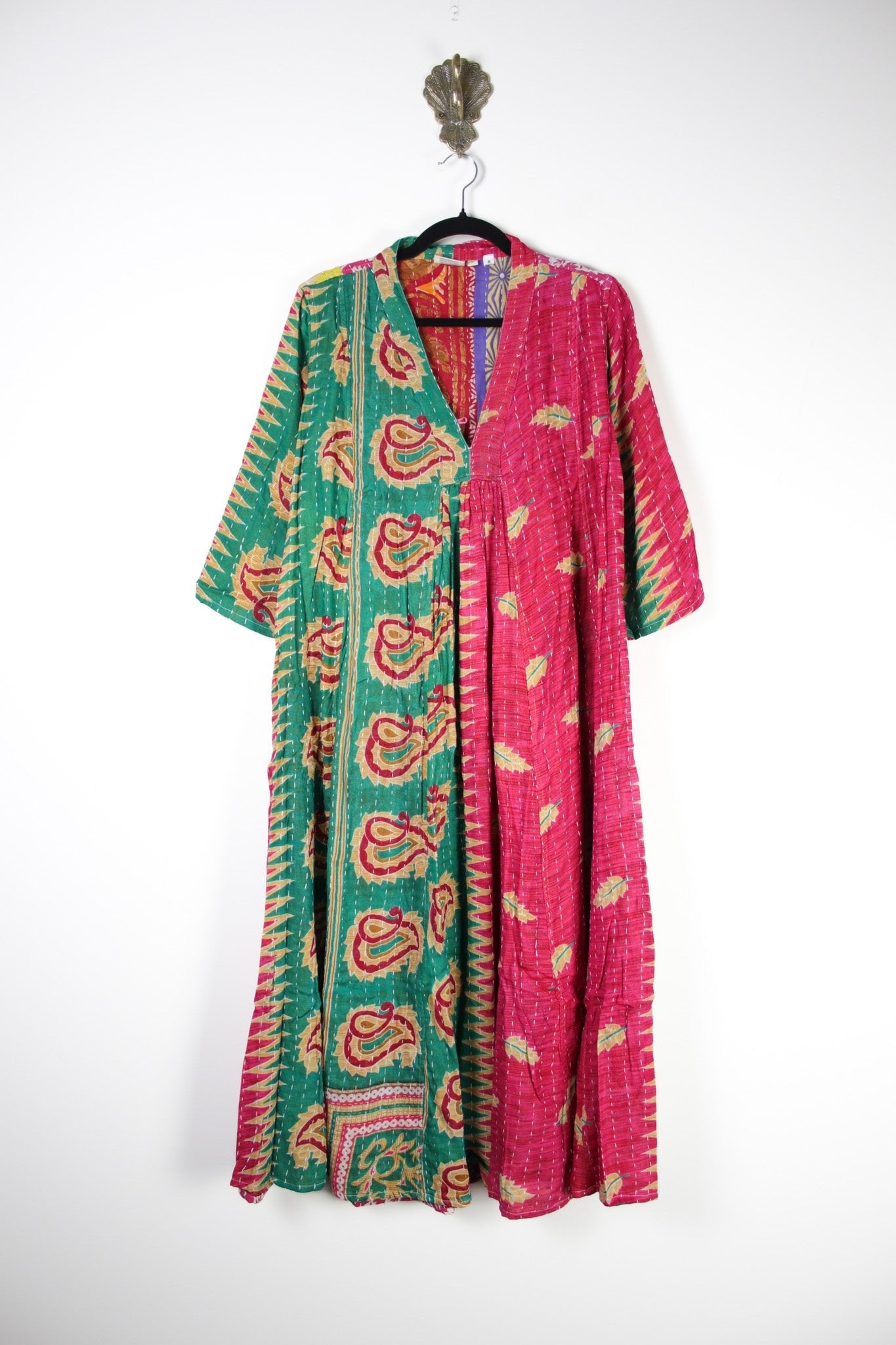 Selene Kantha Dress L (18443) SeleneDressLRenewBohemian184431 Renew Bohemian Pty Ltd