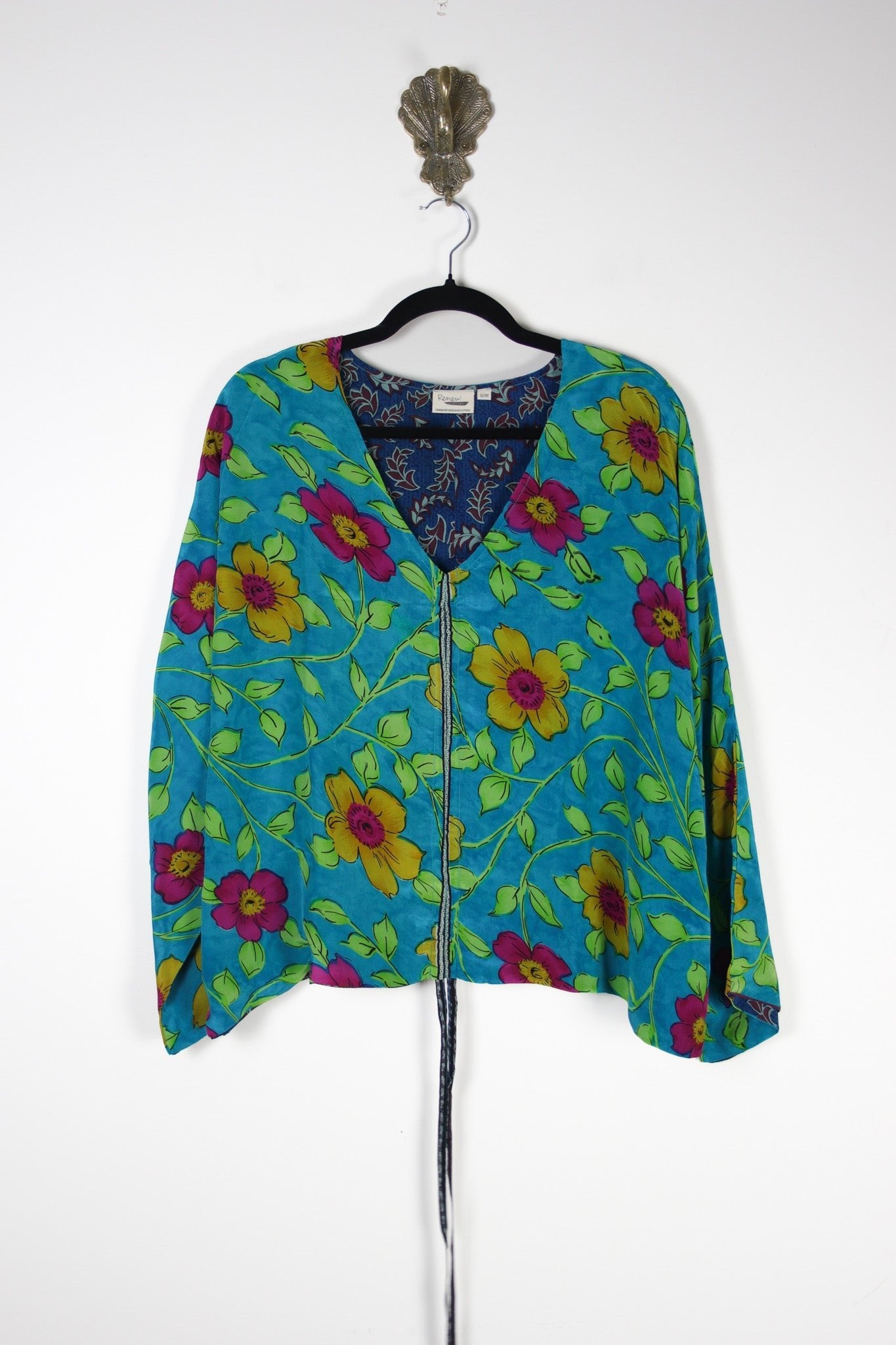 Jovie Silk Top S/M (20251) SilkJovieS_MRenewBohemian202511 Renew Bohemian Pty Ltd