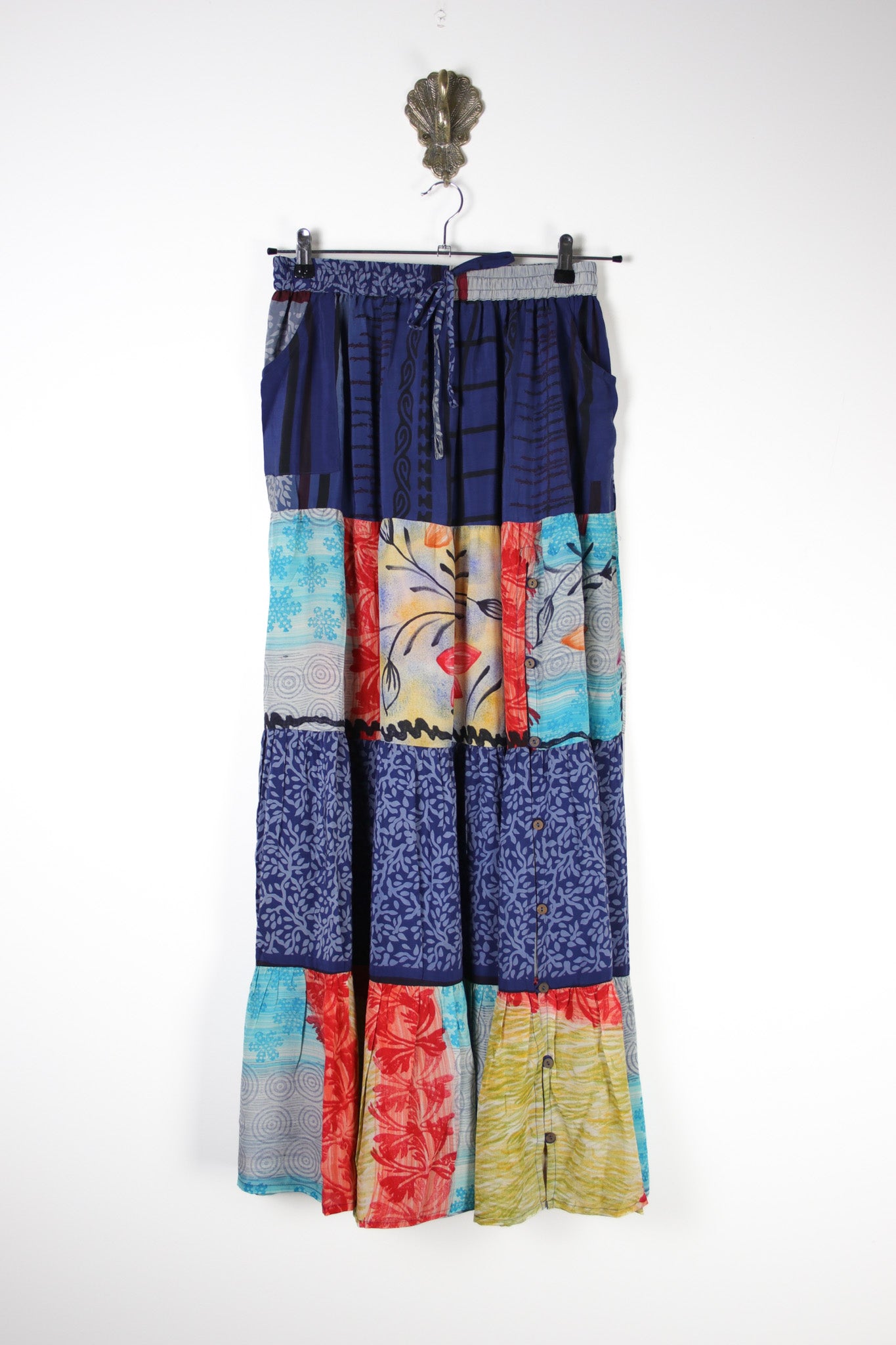 Spellbound Silk Maxi Skirt M (18658) SpellboundMaxiMRenewBohemian186581 Renew Bohemian Pty Ltd