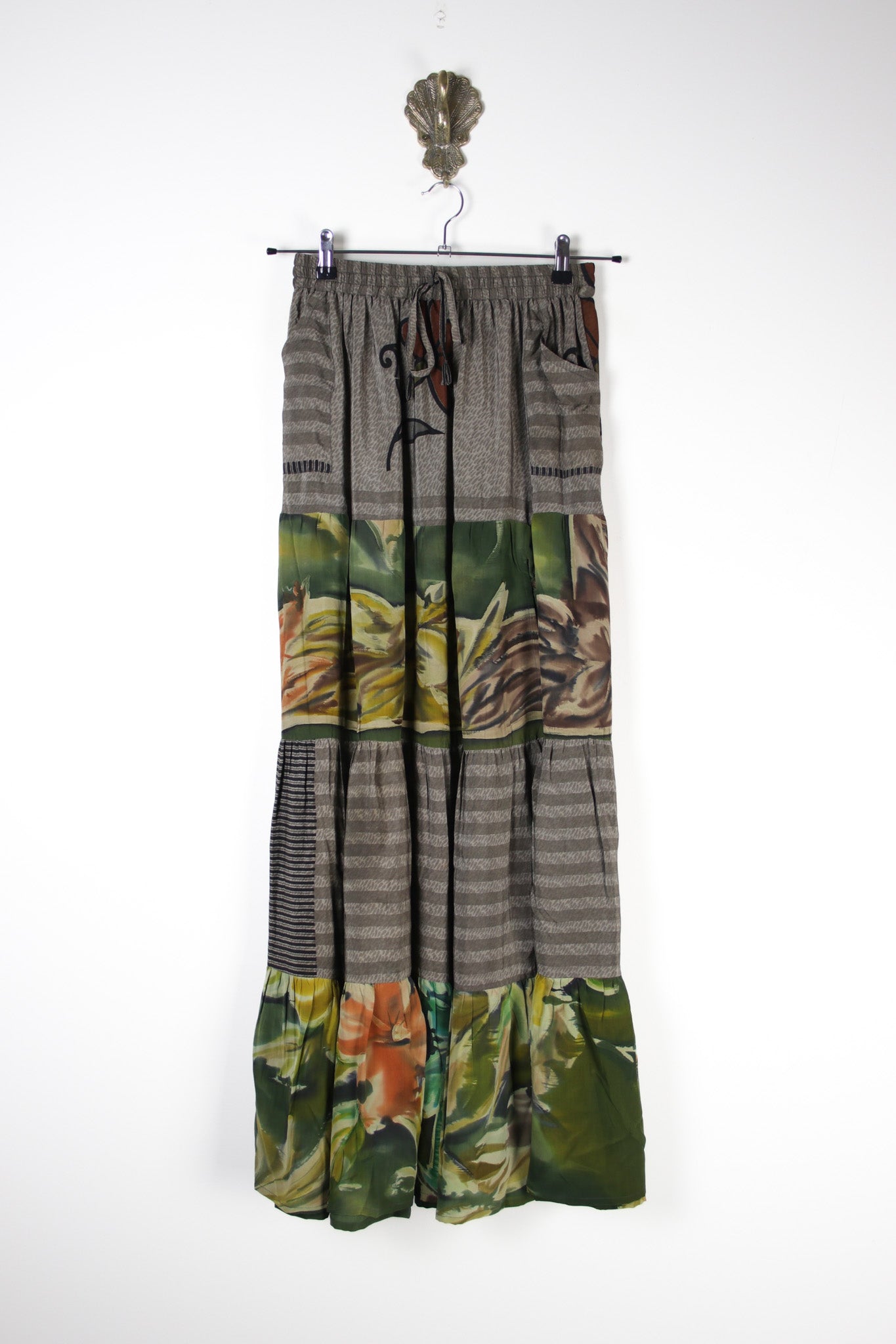 Spellbound Silk Maxi Skirt S (18642) SpellboundMaxiSRenewBohemian186421 Renew Bohemian Pty Ltd
