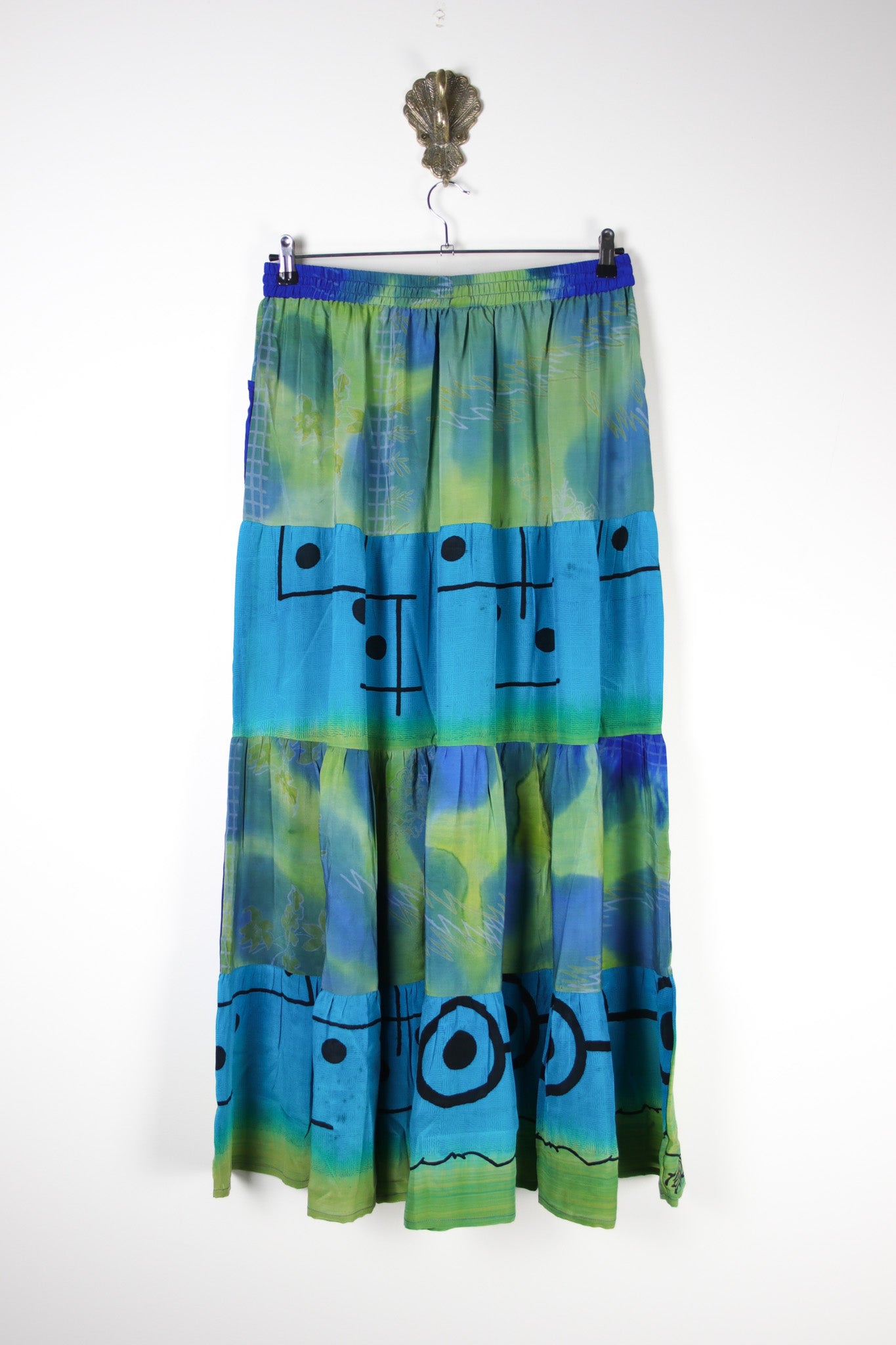 Spellbound Silk Maxi Skirt XL (18679)