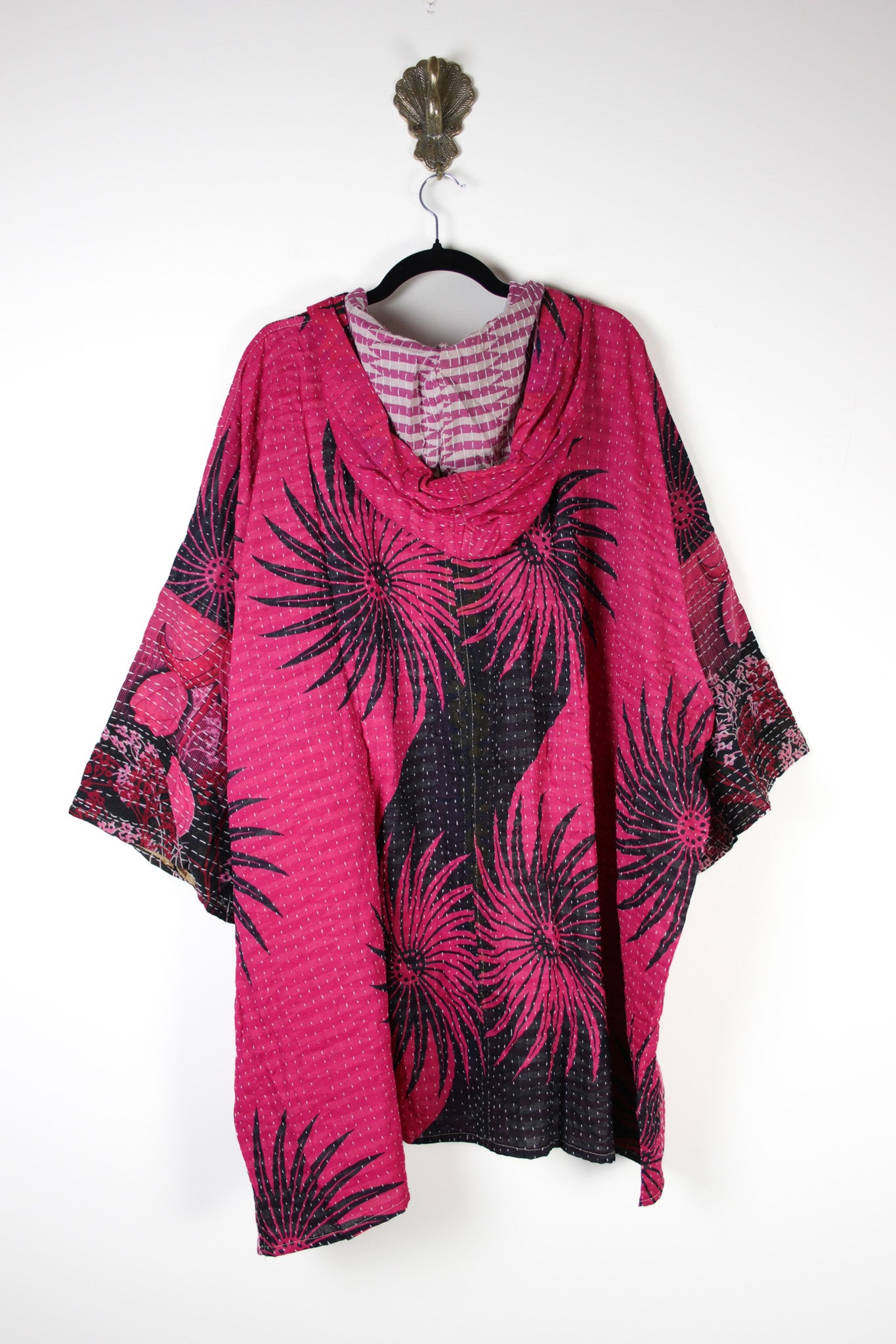 Sukha Hooded Kantha Tunic (16843)