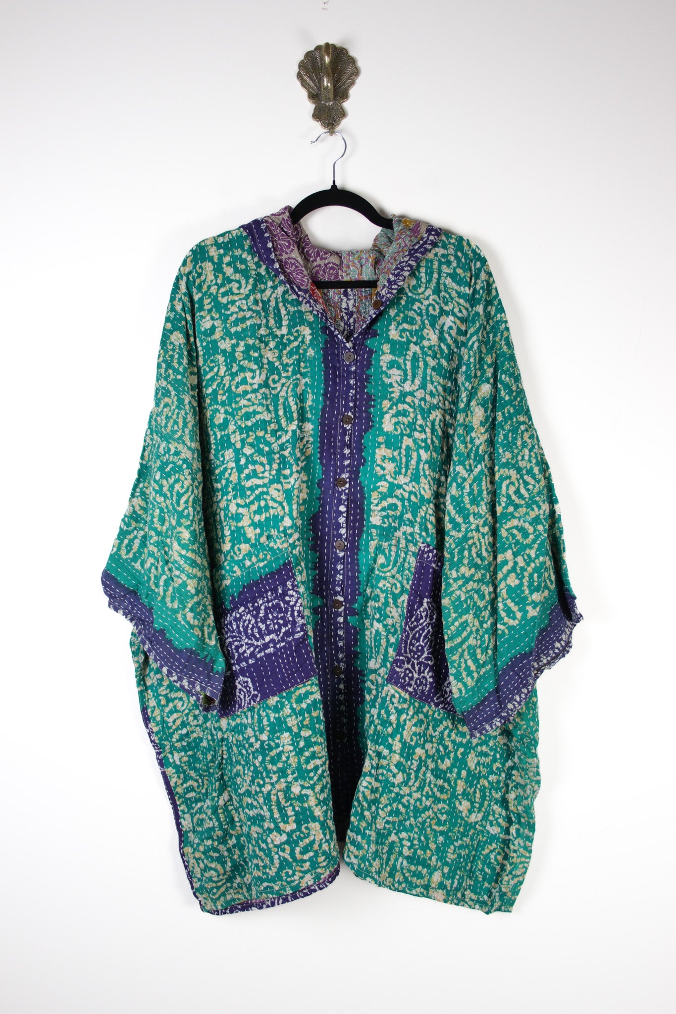 Sukha Hooded Kantha Tunic (16854)