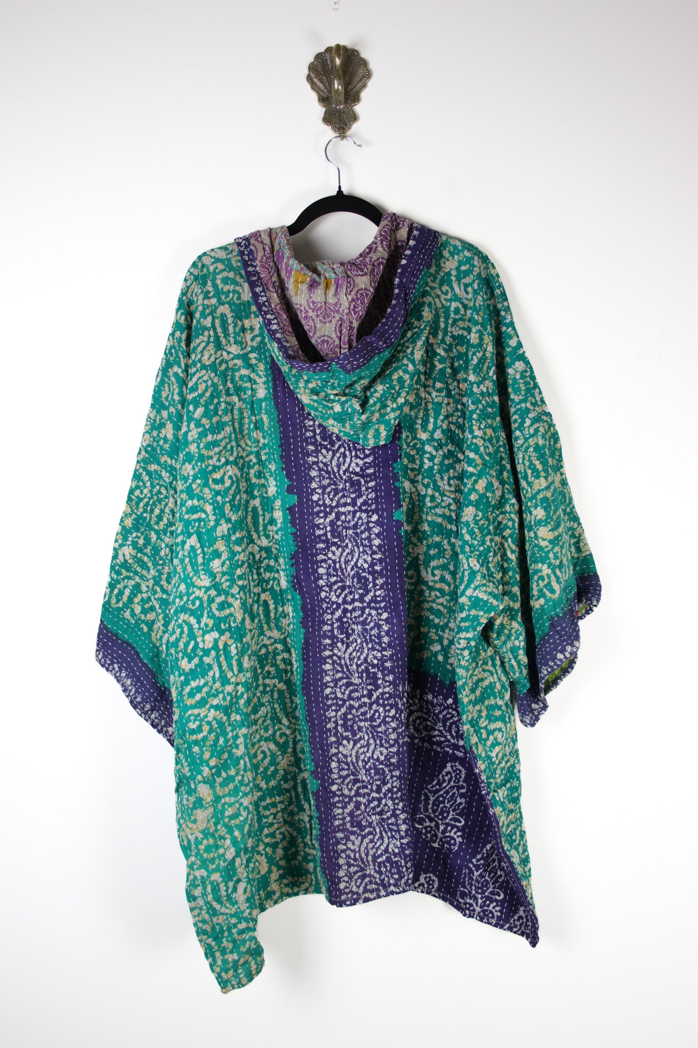 Sukha Hooded Kantha Tunic (16854)