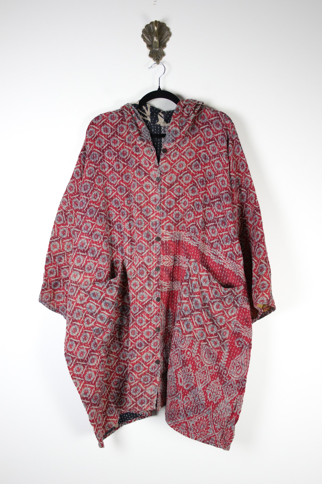 Sukha Hooded Kantha Tunic (16859)