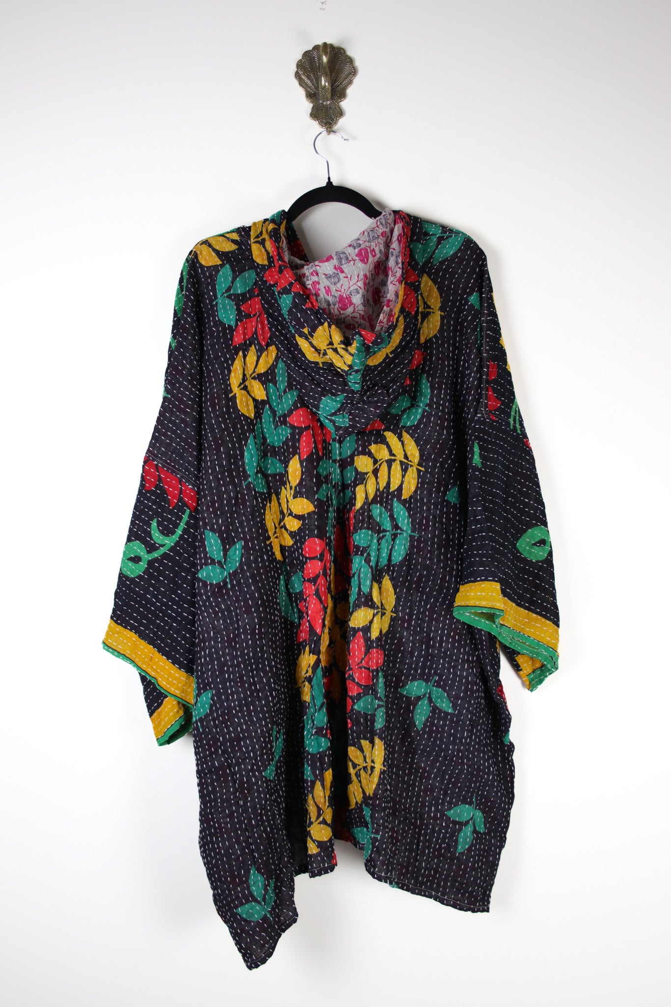Sukha Hooded Kantha Tunic (16860)