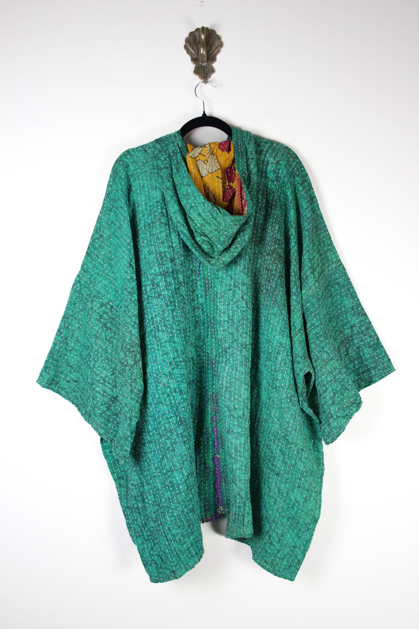 Sukha Hooded Kantha Tunic (16881)