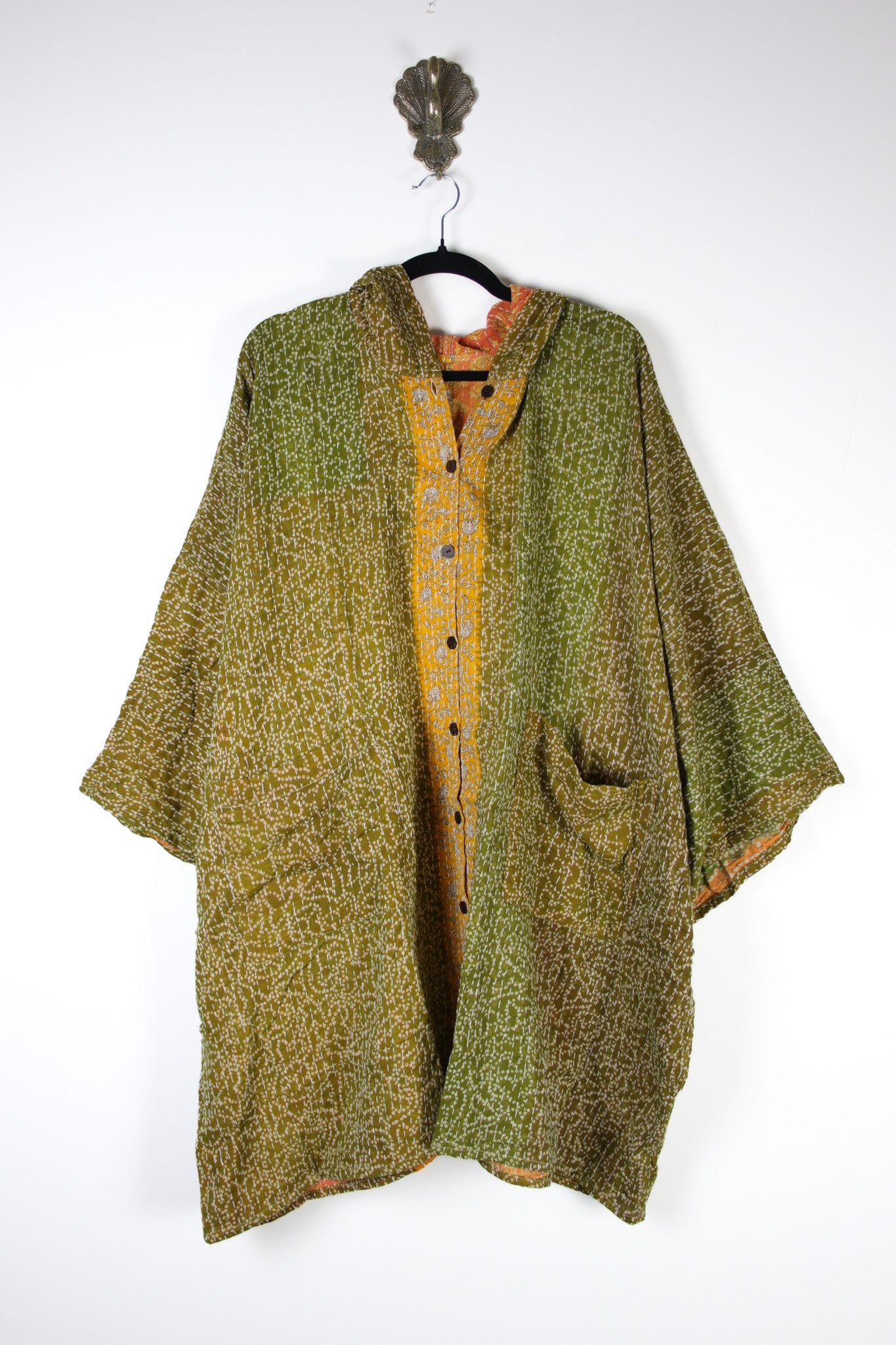 Sukha Hooded Kantha Tunic (16883)