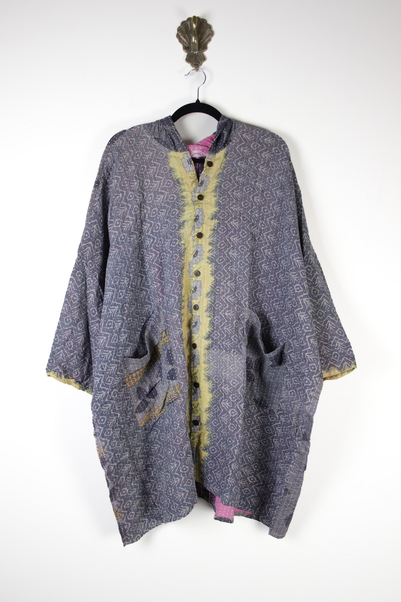 Sukha Hooded Kantha Tunic (16902)