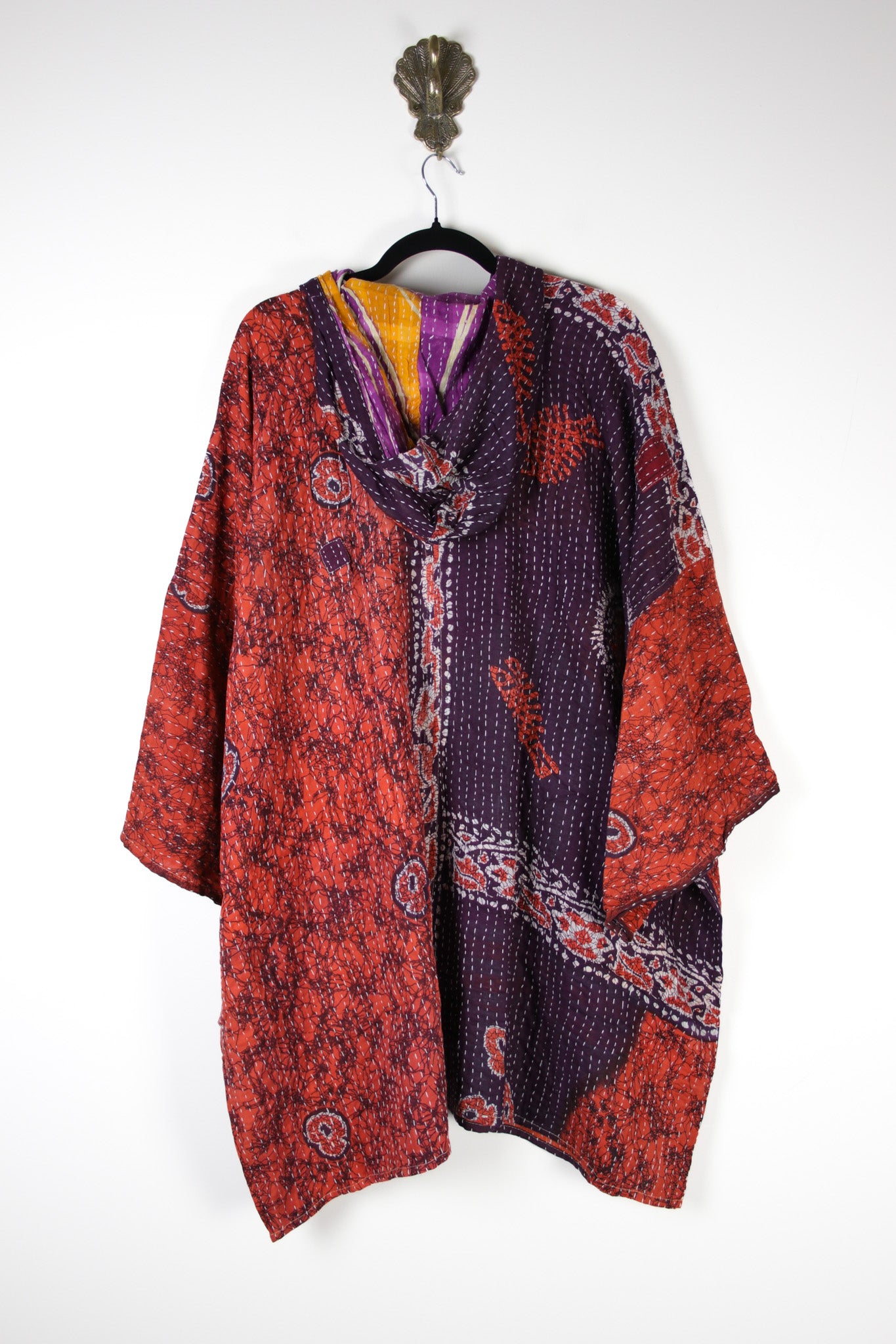 Sukha Hooded Kantha Tunic (16913)