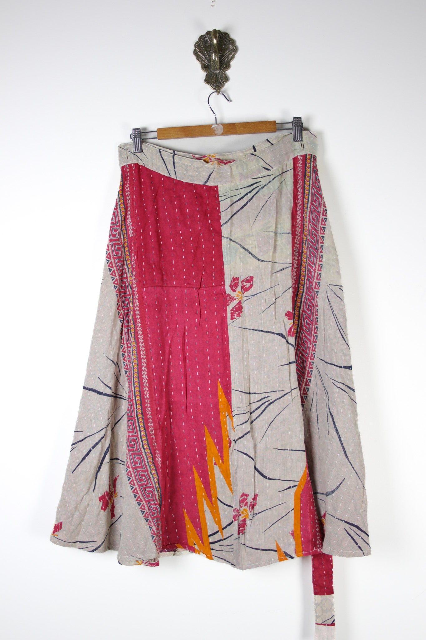 Sundar Kantha Skirt XL (16581)