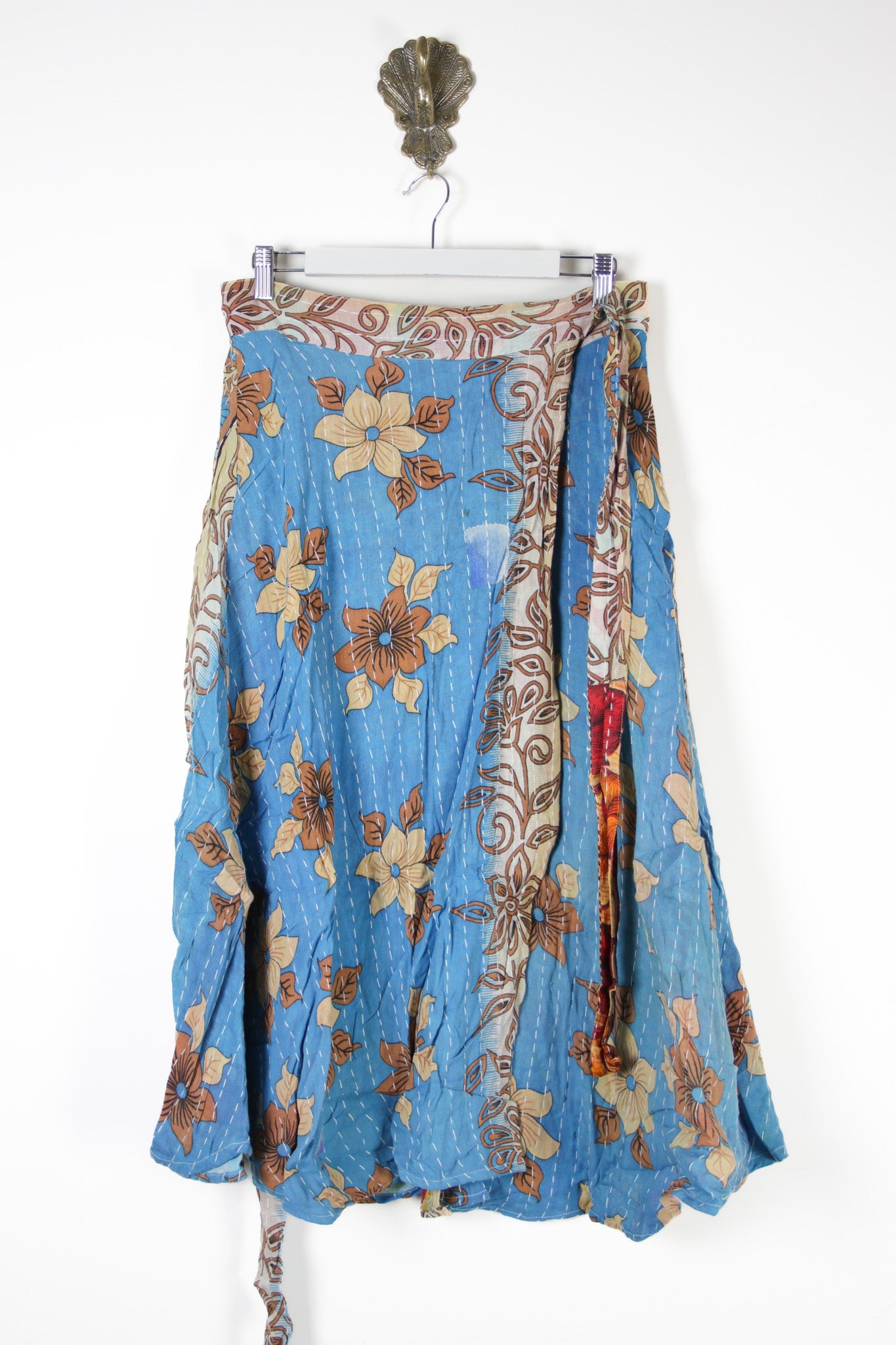 Sundar Kantha Skirt XL (13610)