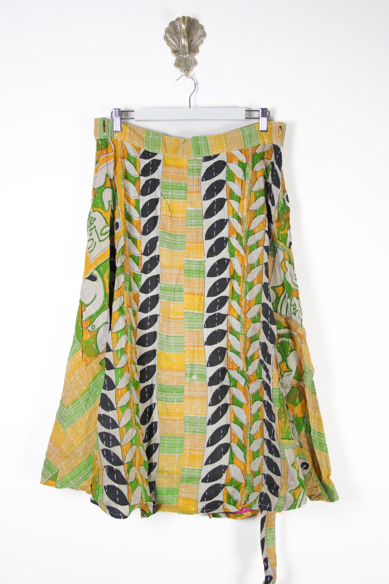 Sundar Kantha Skirt XL (13611)