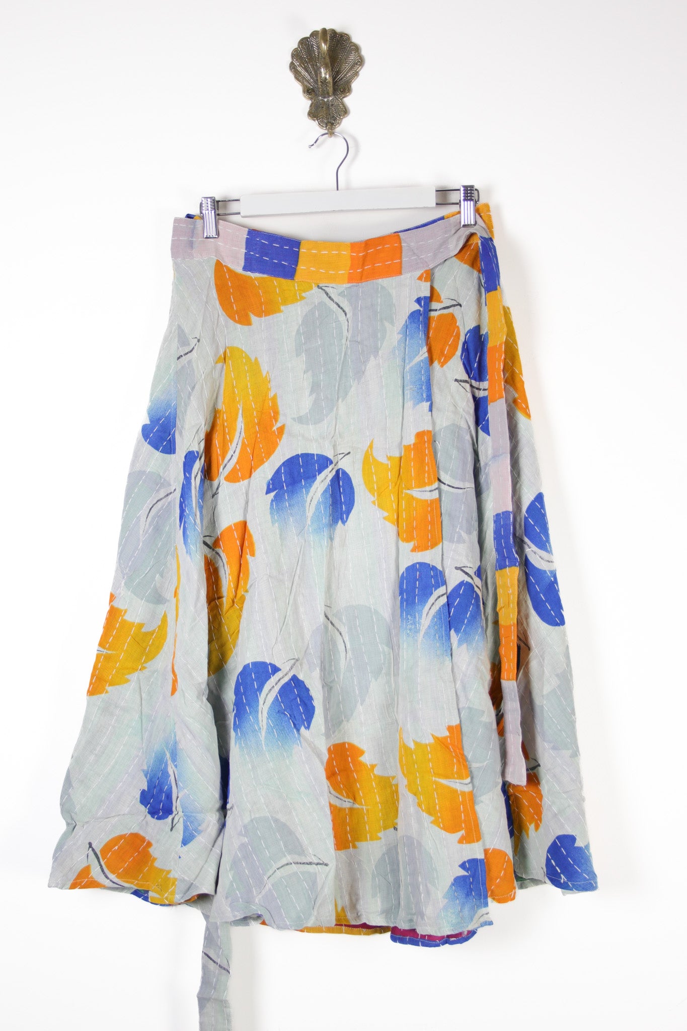 Sundar Kantha Skirt XL (13618)