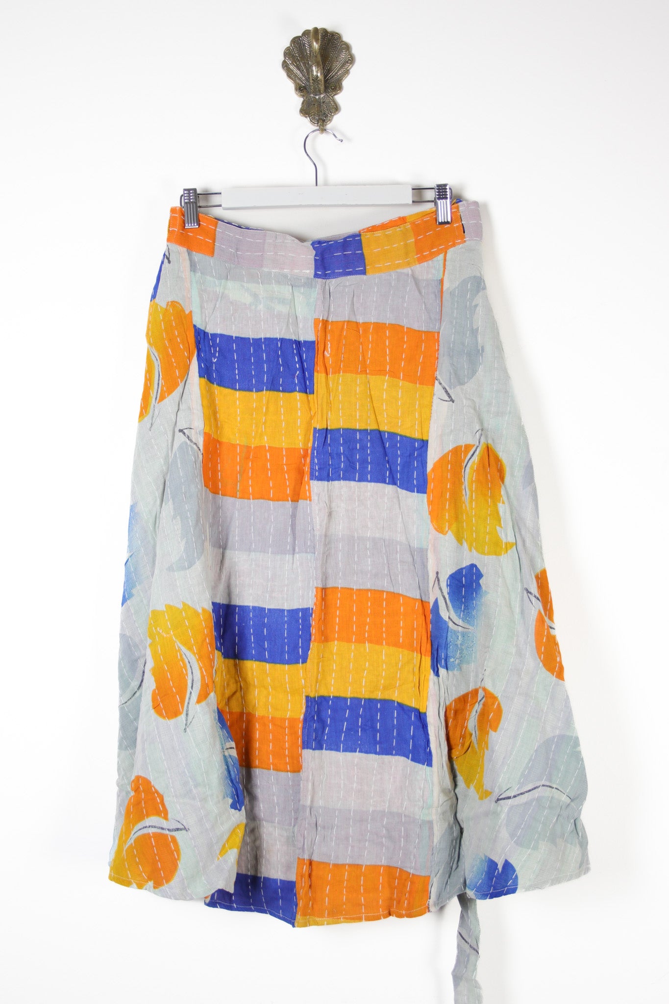 Sundar Kantha Skirt XL (13618)