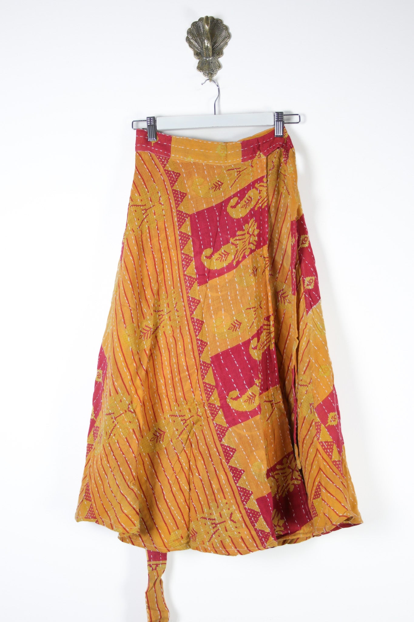 Sundar Kantha Skirt XS (13570)