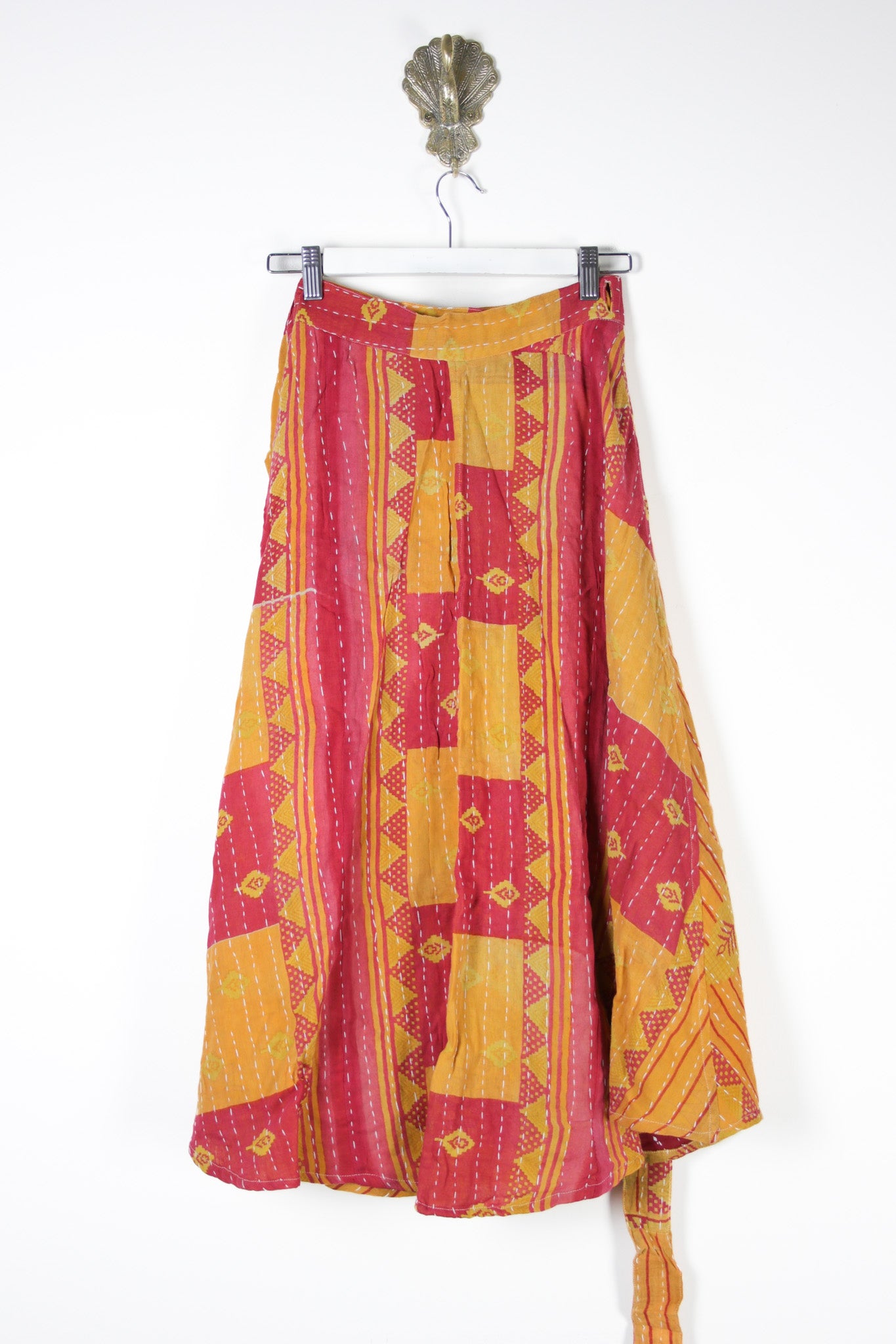 Sundar Kantha Skirt XS (13570)