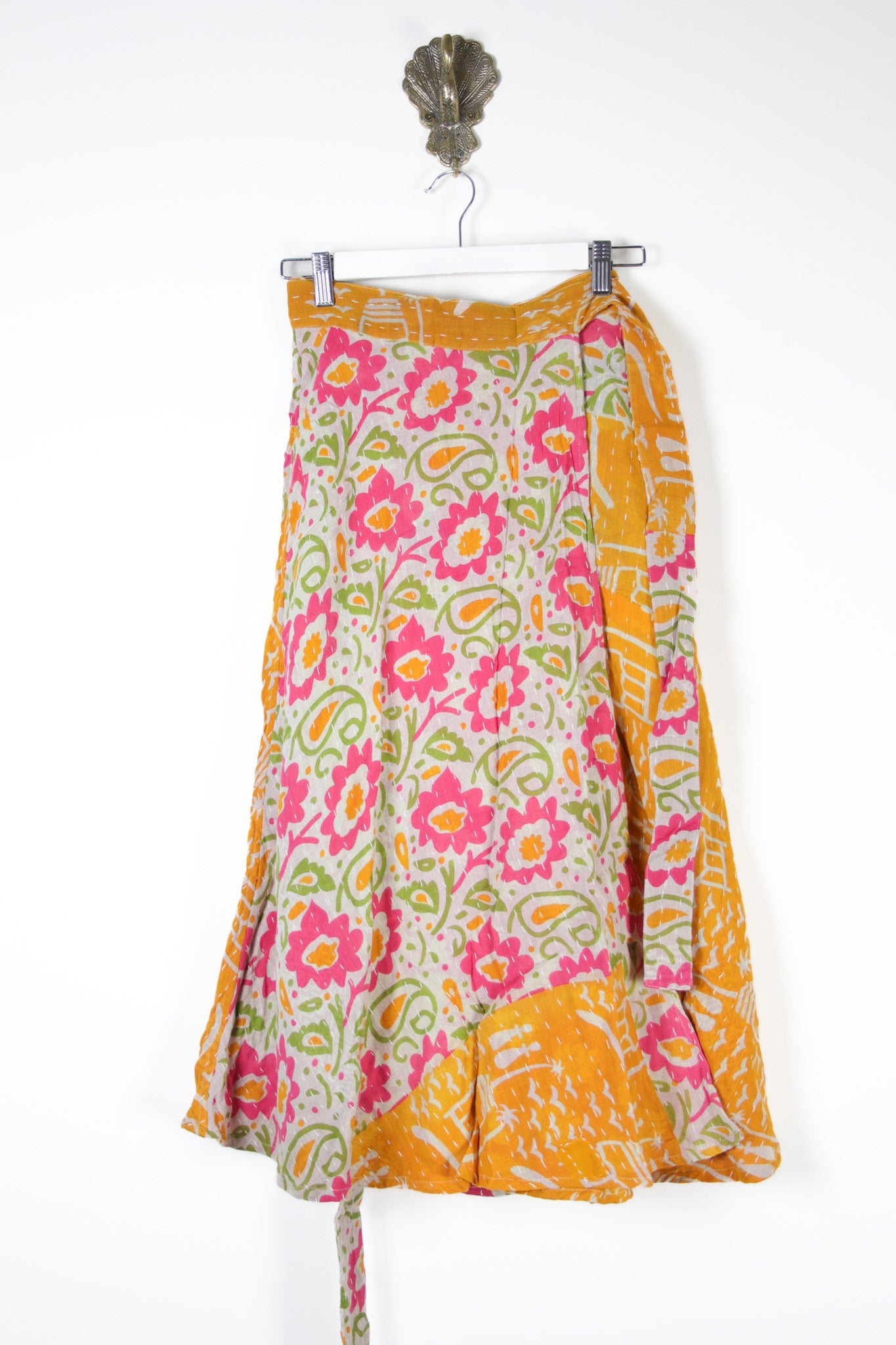 Sundar Kantha Skirt XS (13571)