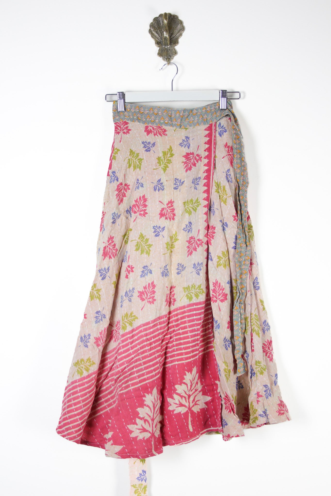 Sundar Kantha Skirt XS (13573)