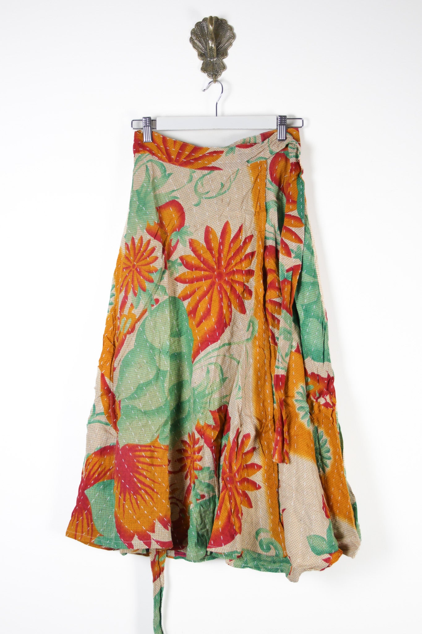 Sundar Kantha Skirt XS (13575)