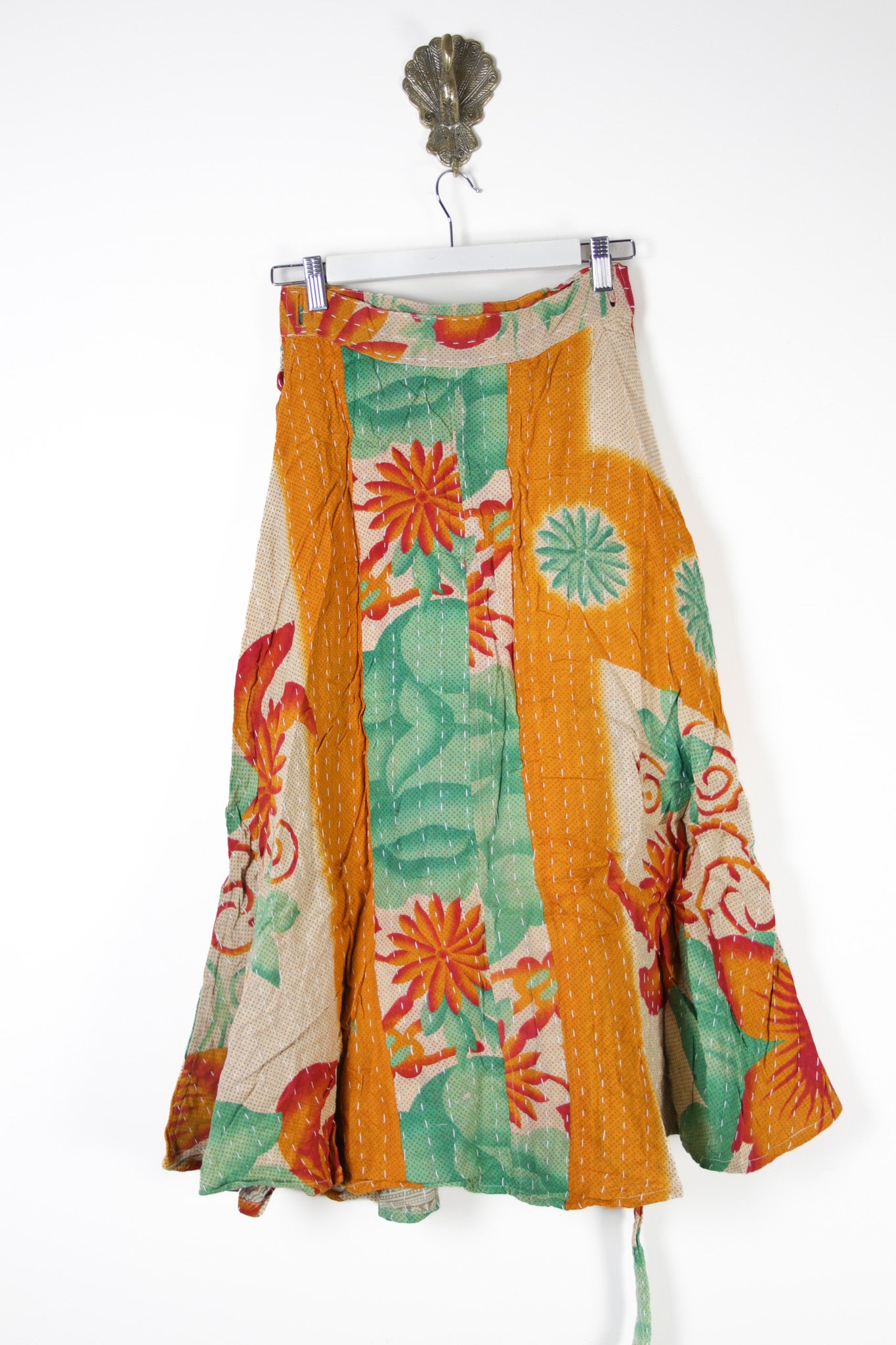 Sundar Kantha Skirt XS (13575)