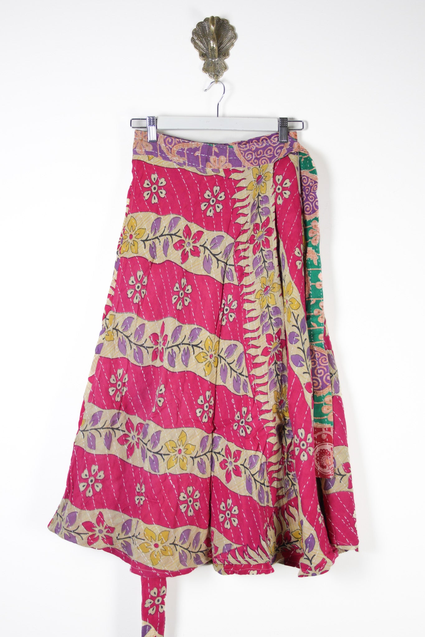 Sundar Kantha Skirt XS (13578)