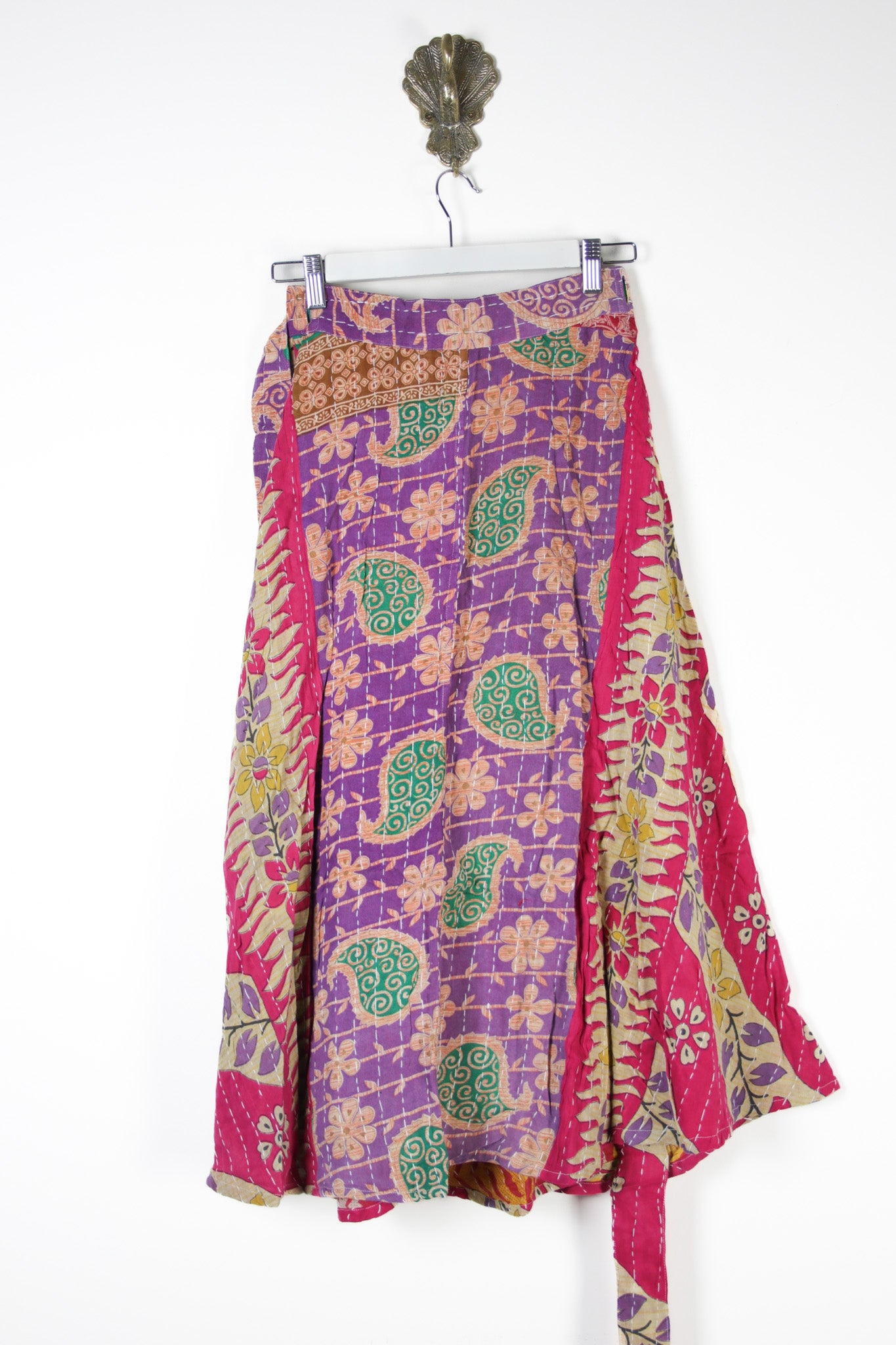 Sundar Kantha Skirt XS (13578)