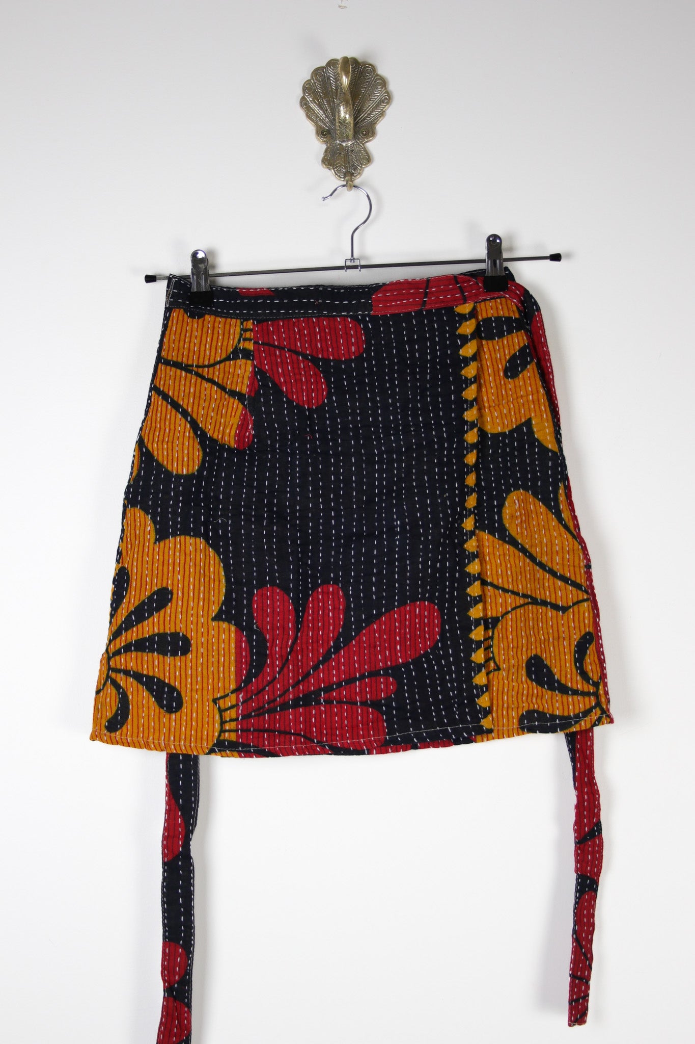 Traveller Wrap Skirt S (17434) TravellerSkirtSRenewVintage174341 Renew Bohemian Pty Ltd